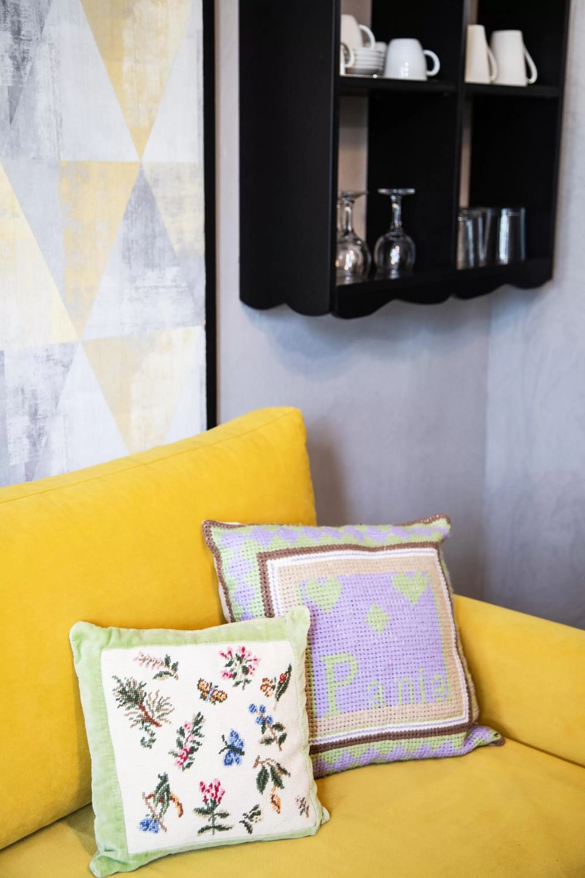 Seating area in Downtown Athens Lofts - The Acropolis Observatory