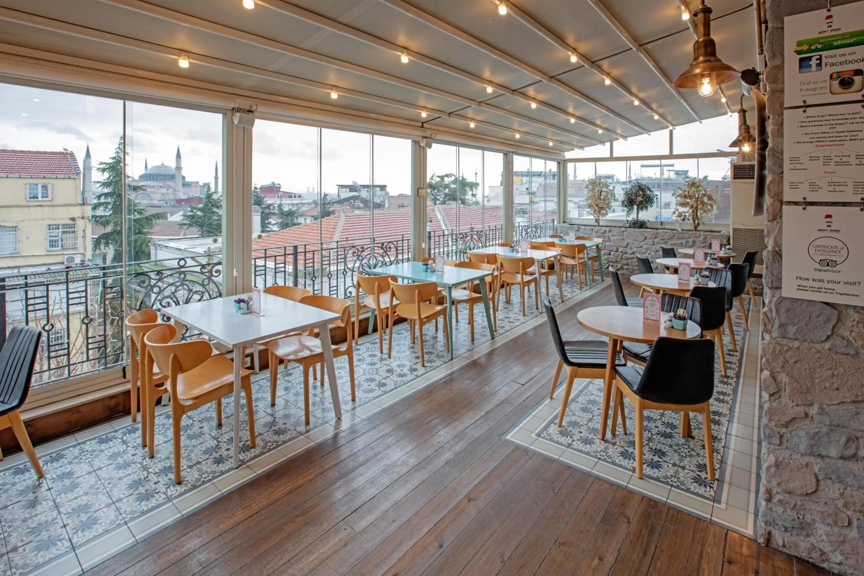 Balcony/Terrace, Restaurant/Places to Eat in Nowy Efendi Hotel - Special Category