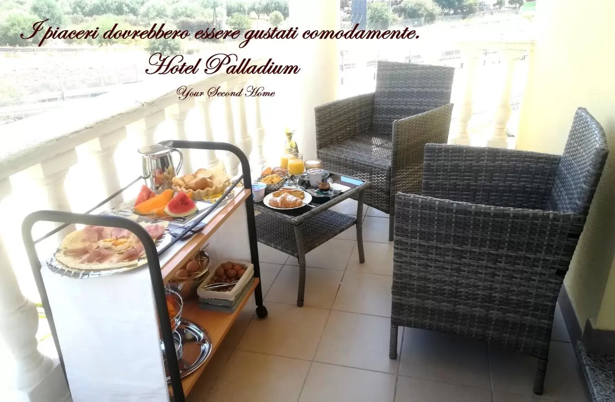 Continental breakfast in Hotel Palladium