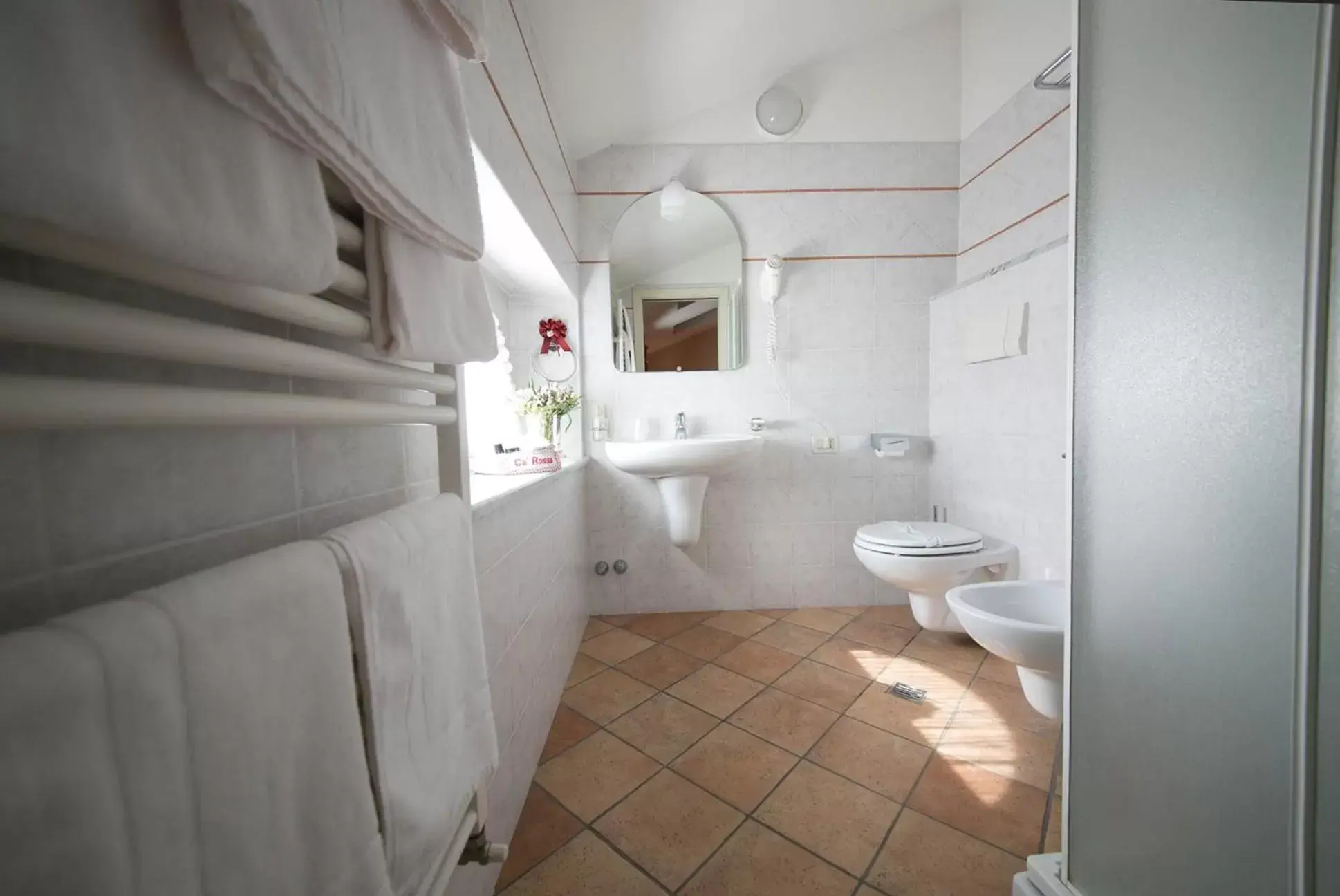 Bathroom in Locanda Ca’ Rossa