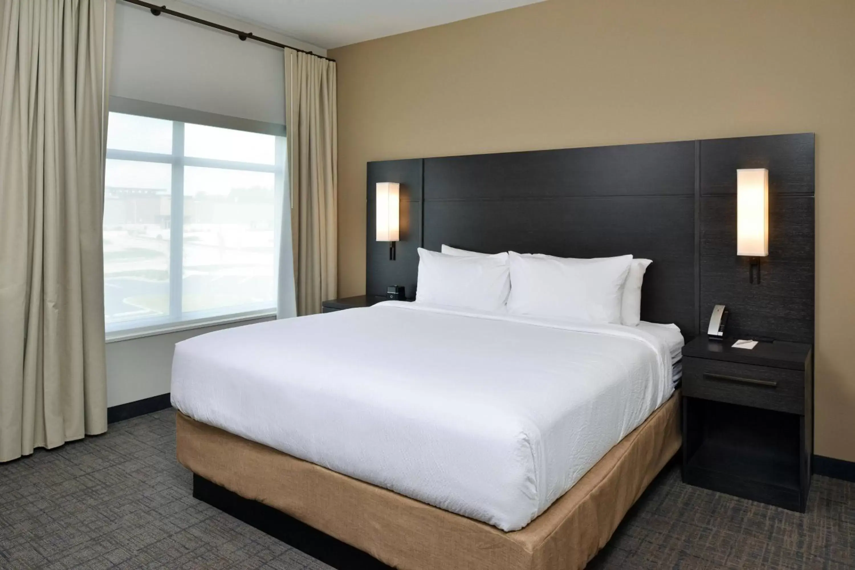 Bedroom, Bed in Residence Inn by Marriott St Louis Chesterfield