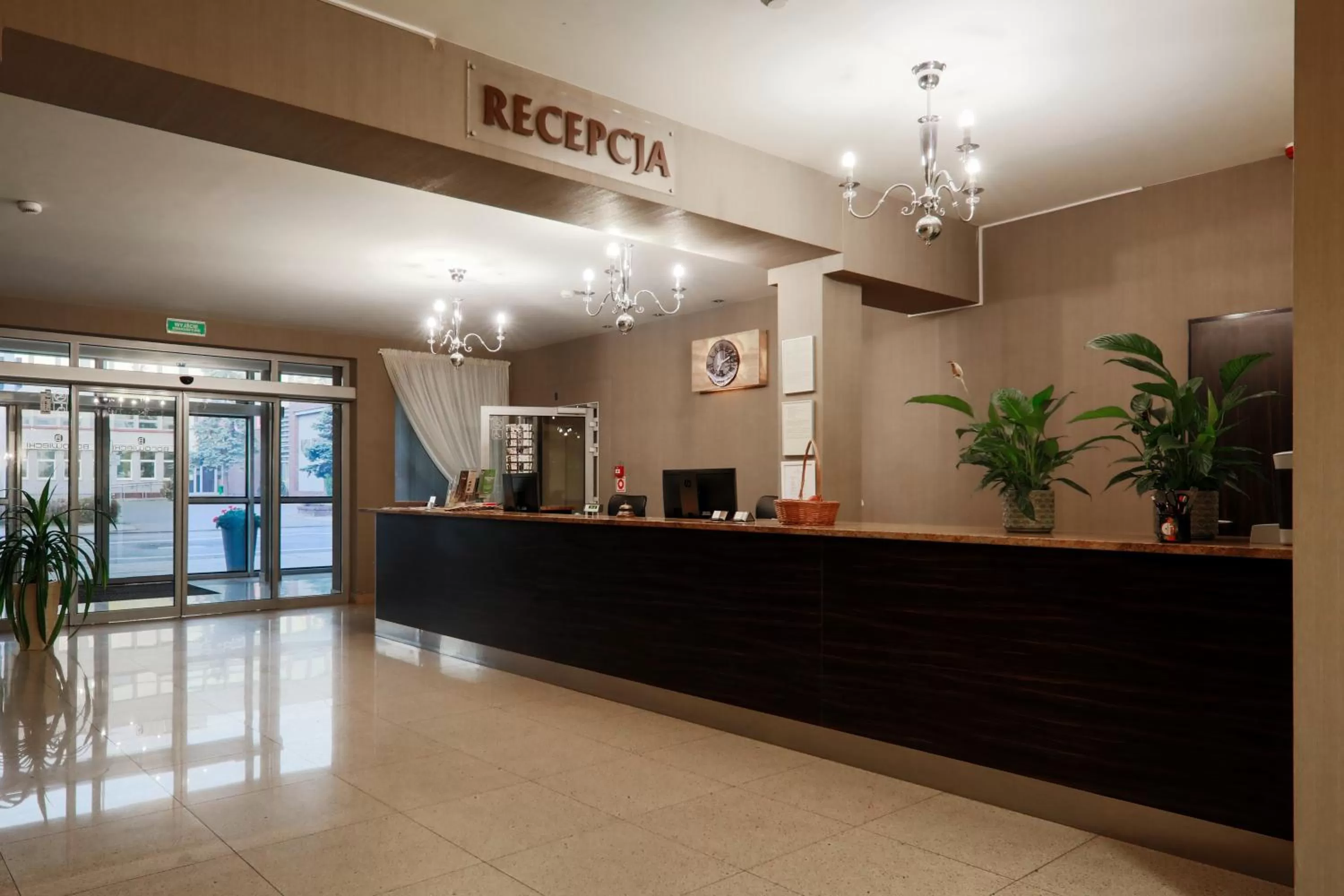 Lobby or reception in Hotel Borowiecki