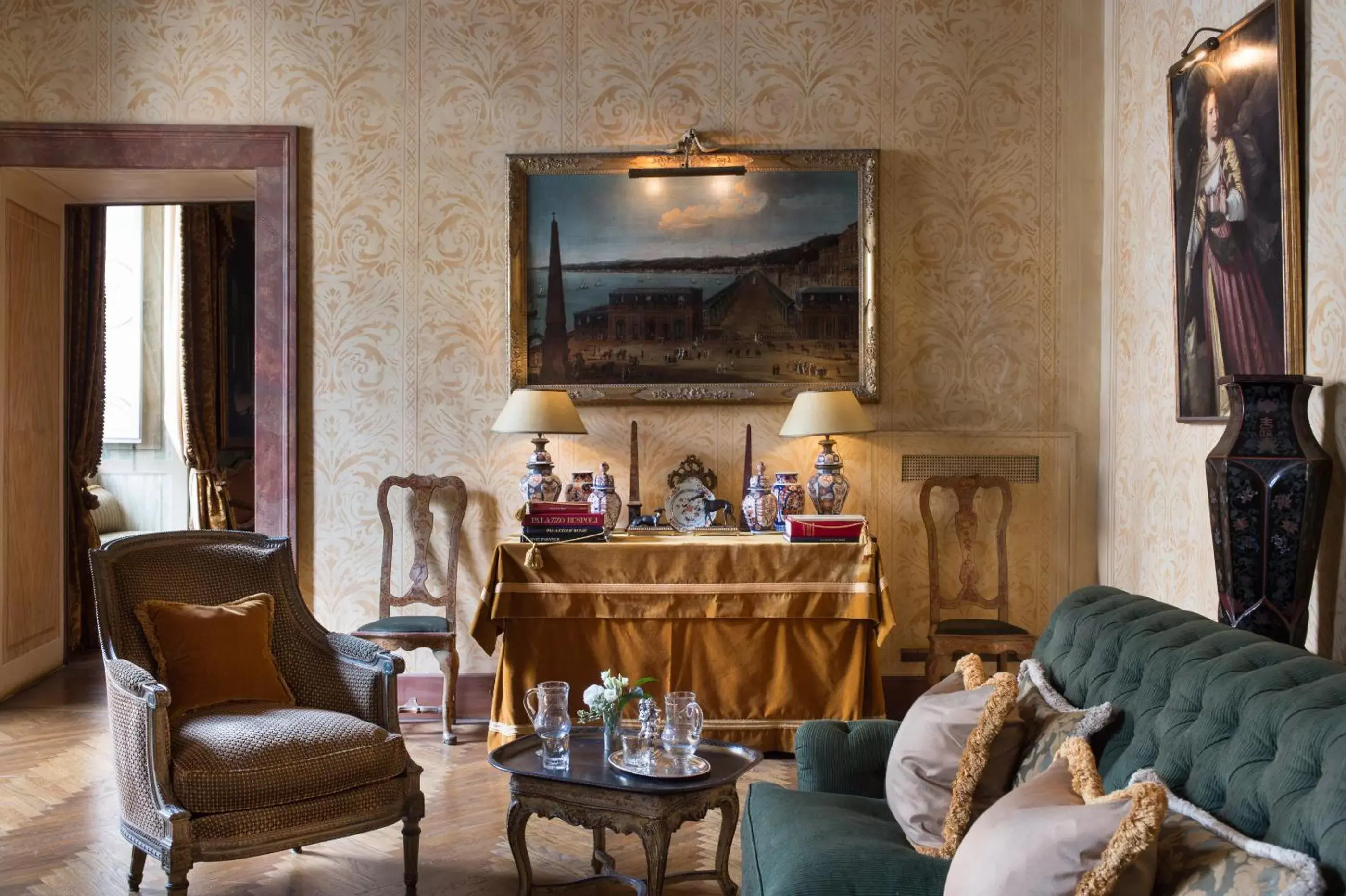 Decorative detail, Seating Area in Residenza Napoleone III