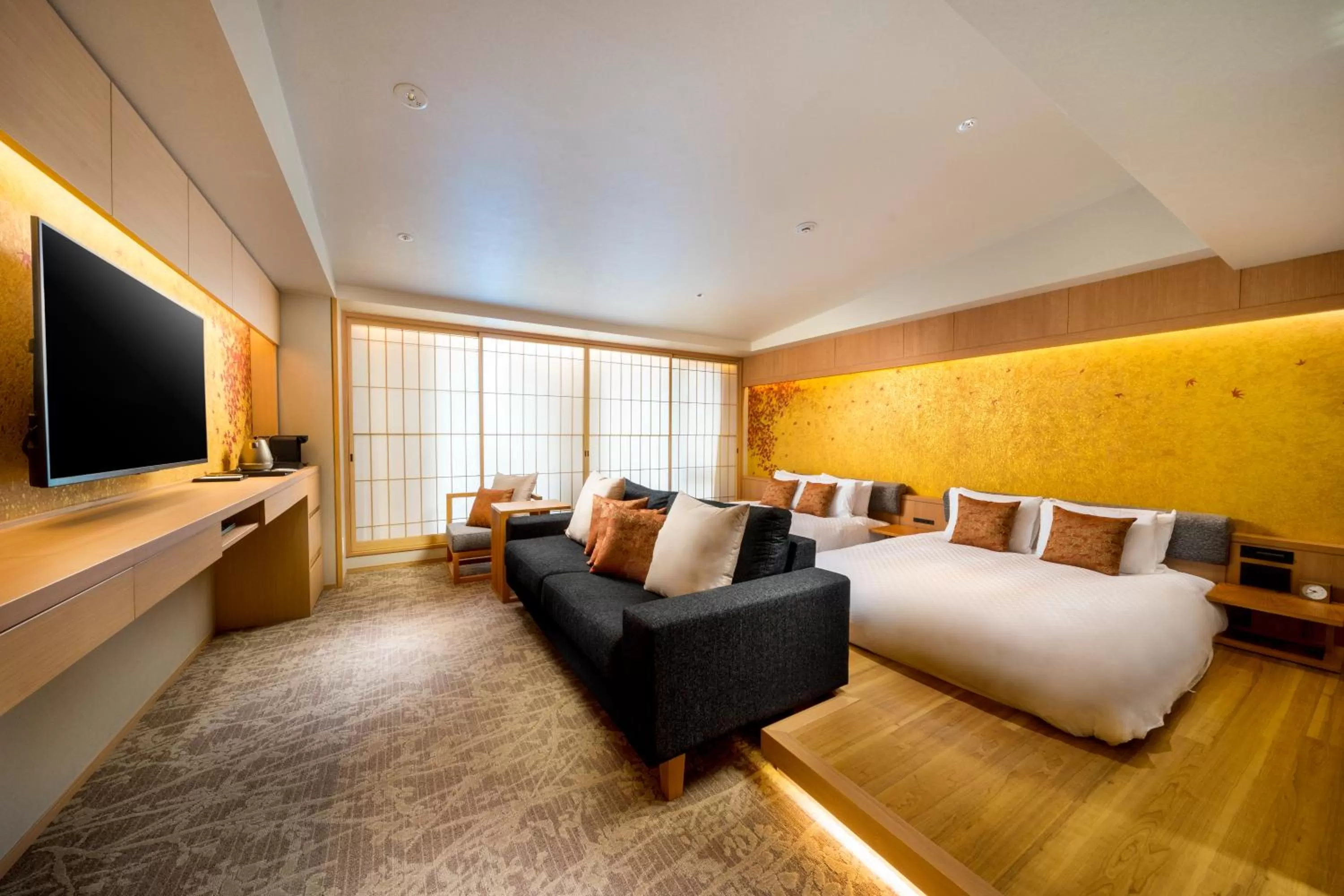 Photo of the whole room, Bed in KAYA Kyoto Nijo Castle, BW Signature Collection by Best Western