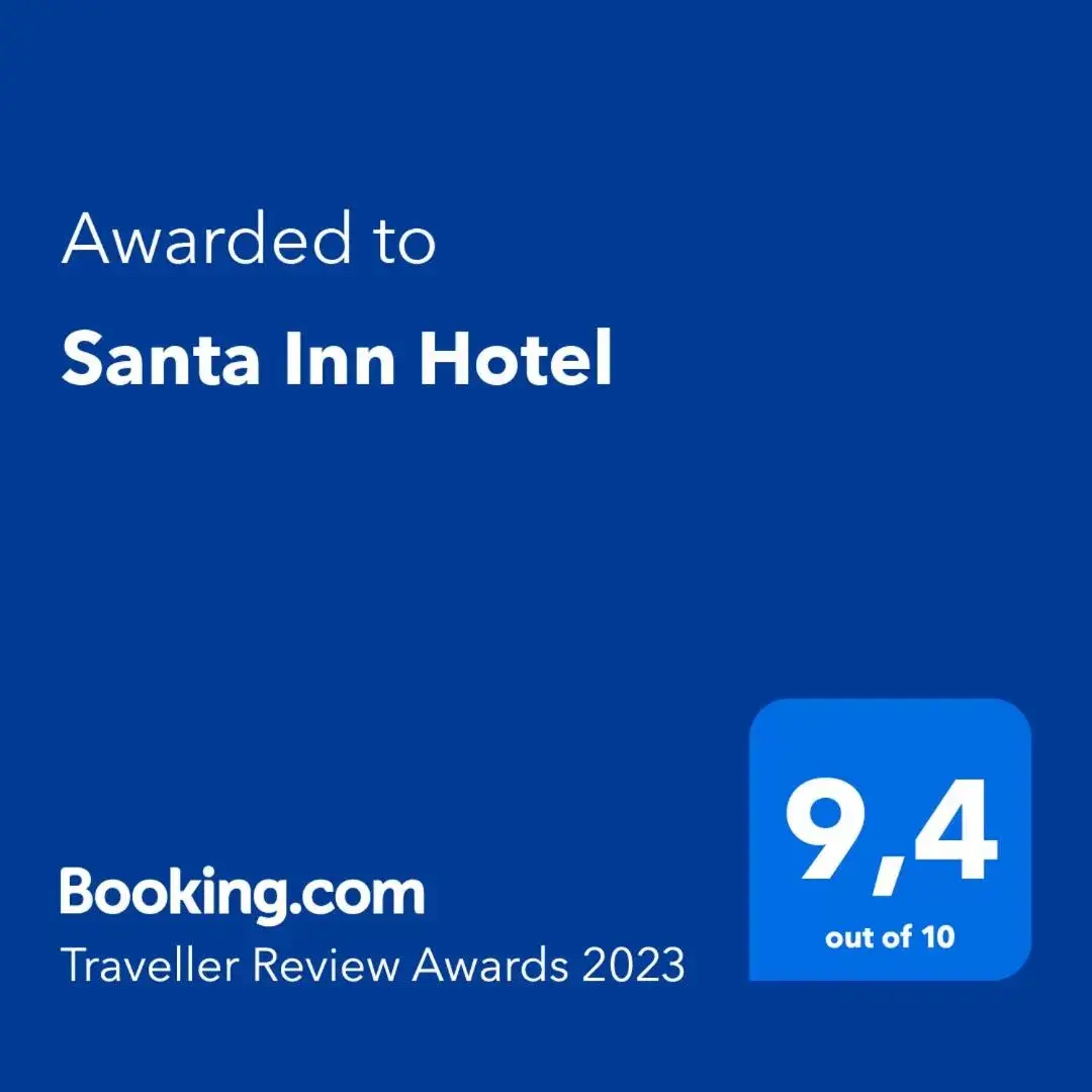 Certificate/Award, Logo/Certificate/Sign/Award in Santa Inn Hotel