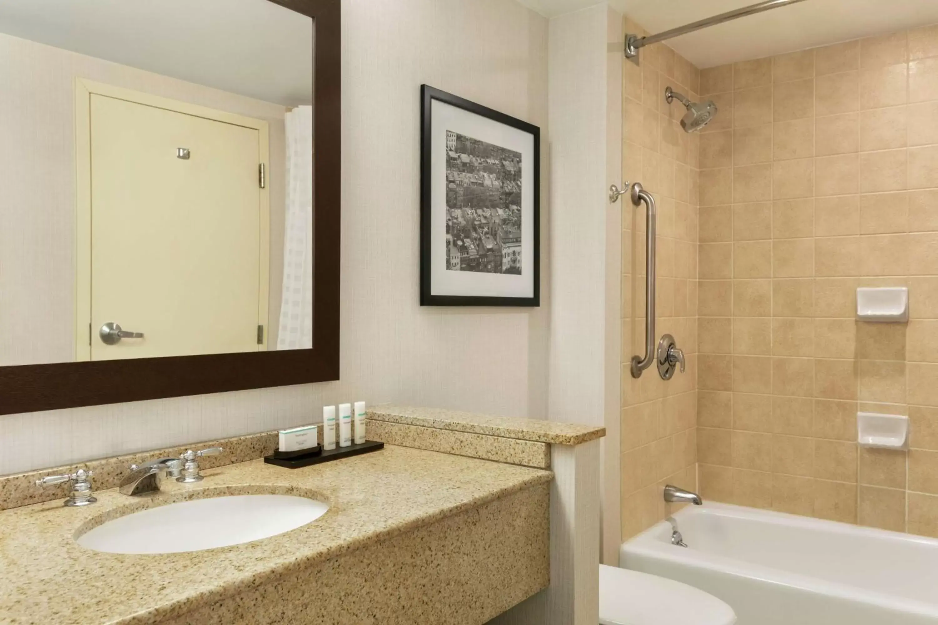 Bathroom in Embassy Suites Boston at Logan Airport
