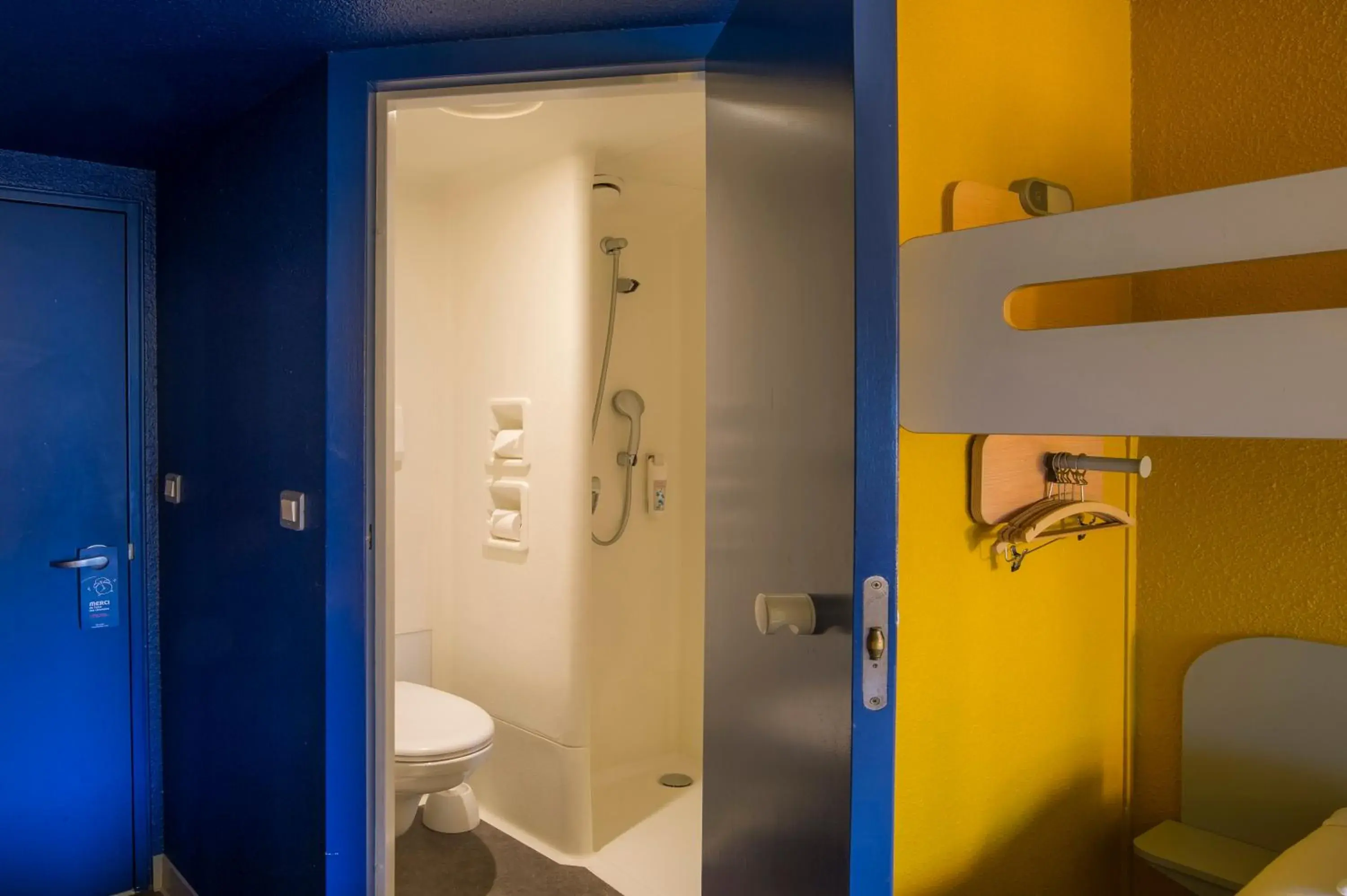 Shower, Bathroom in ibis budget Cergy Pierrelaye