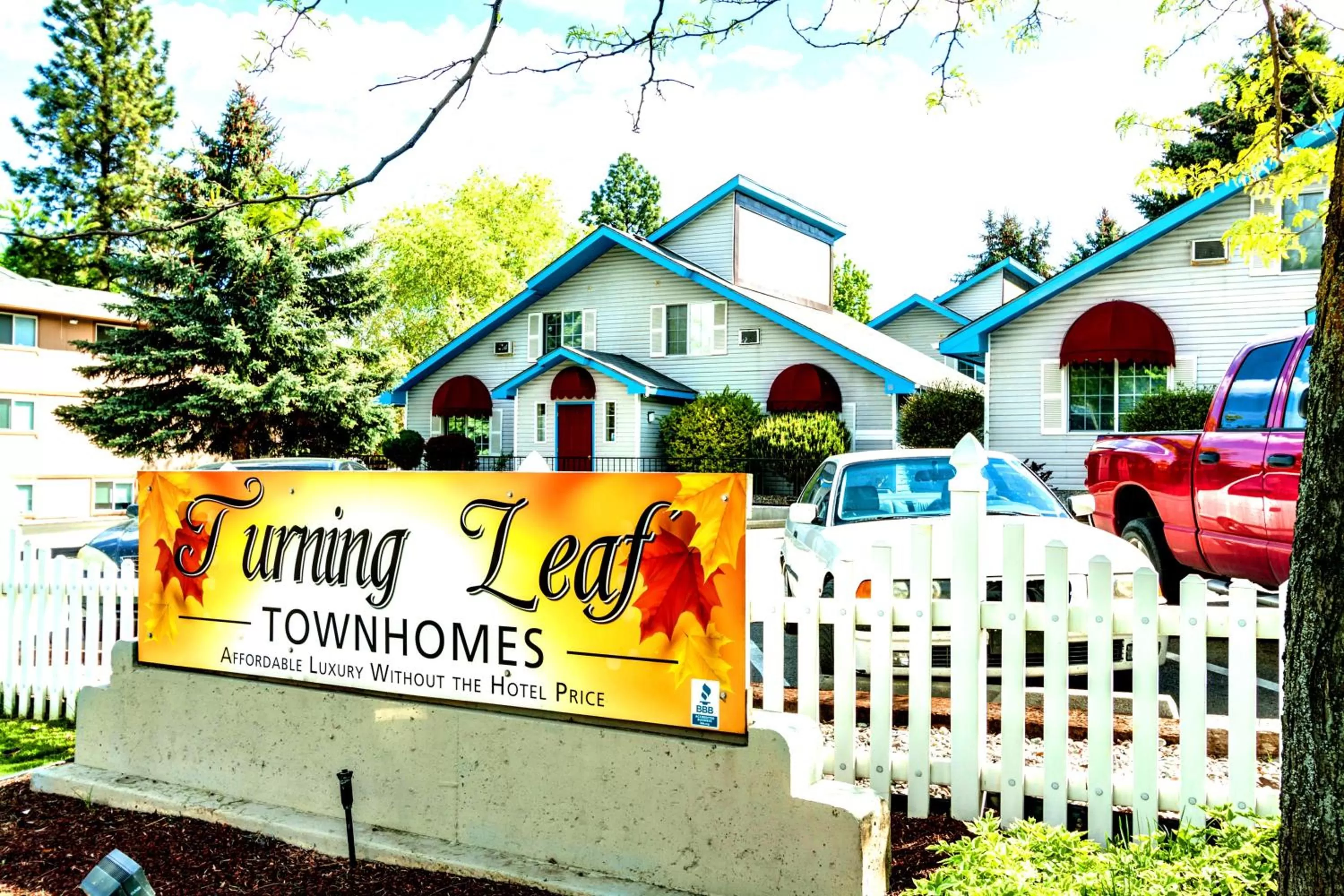 Property logo or sign, Property Building in Turning Leaf Townhome Suites