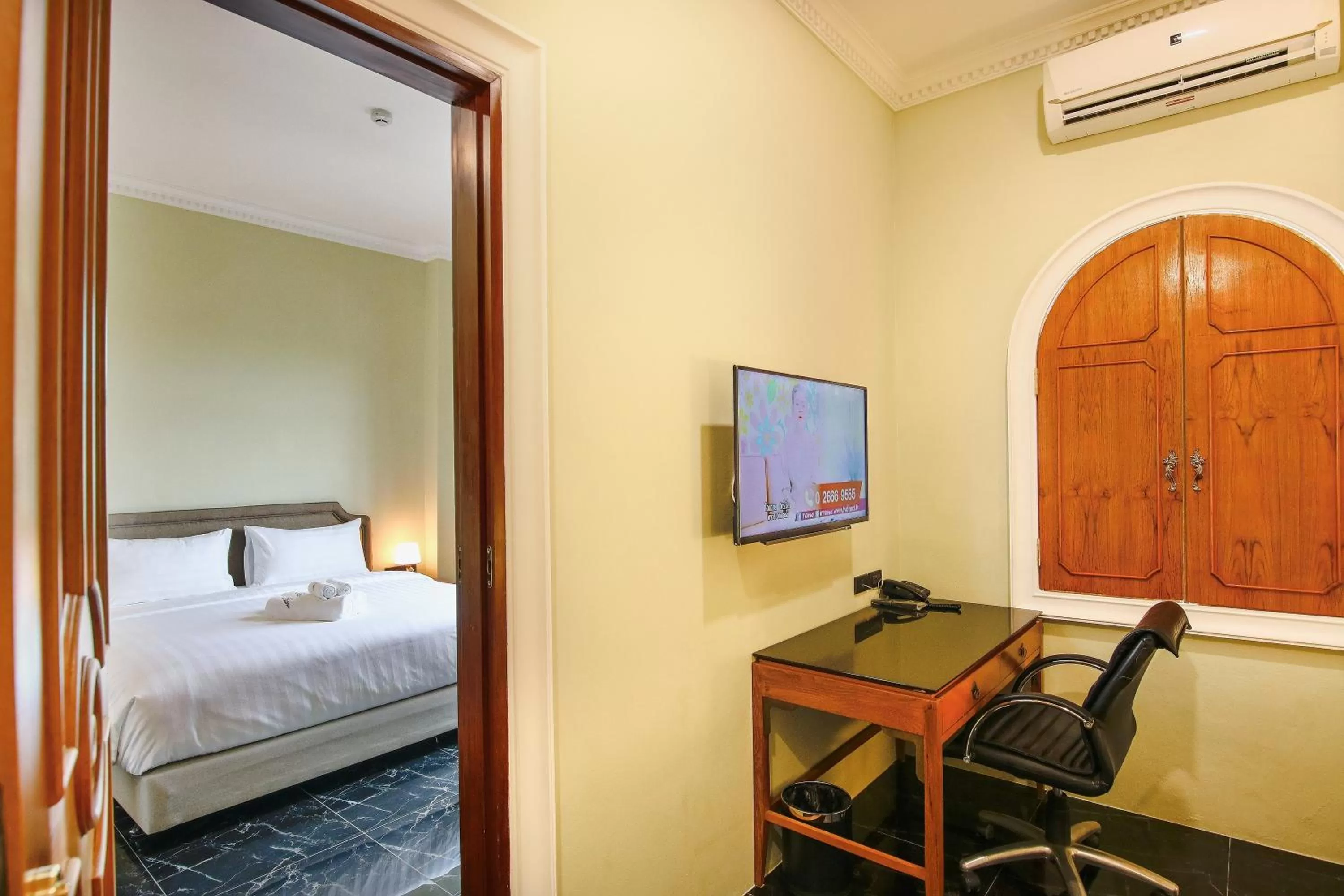 Decorative detail, Bed in A Villa Hua Hin Hotel