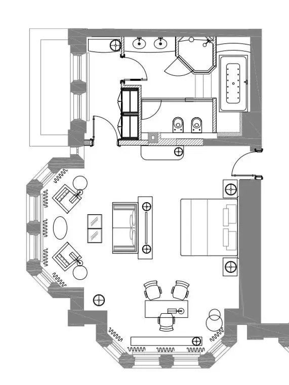 Floor Plan in The Chatsworth Hotel