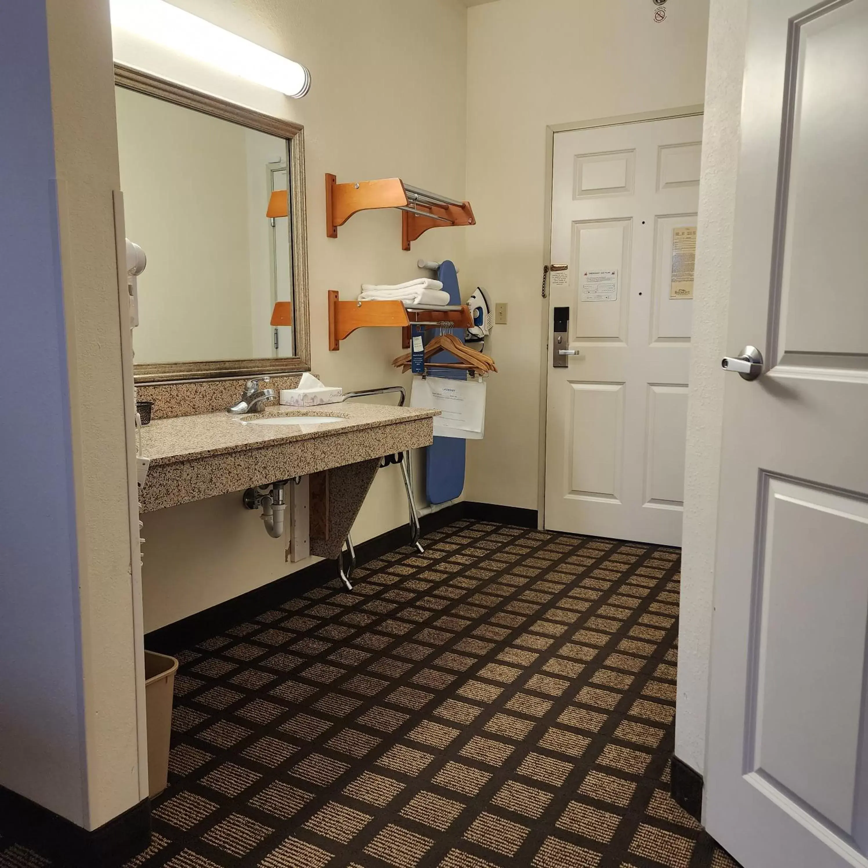 Facility for disabled guests, Bathroom in Baymont by Wyndham Mackinaw City