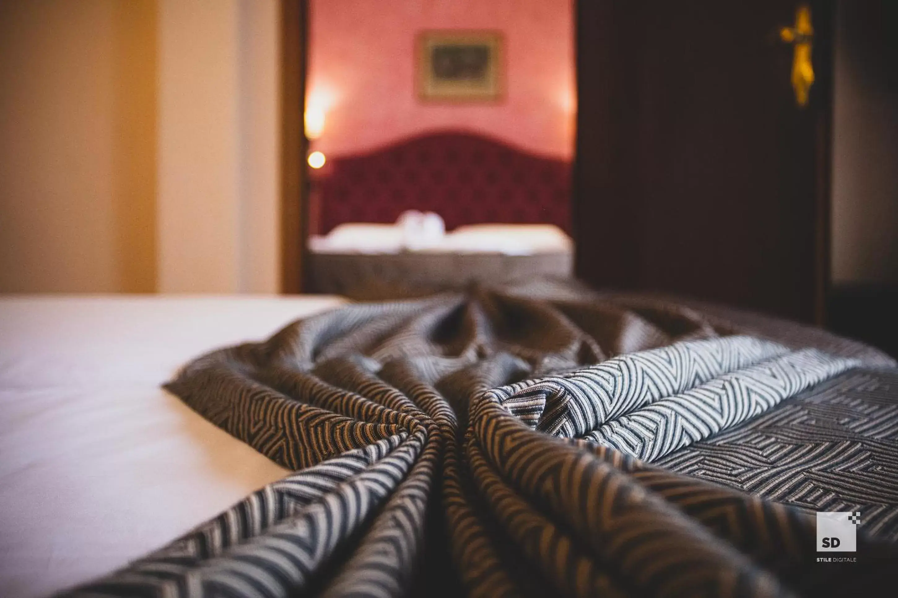 Decorative detail, Bed in Hotel La Pace