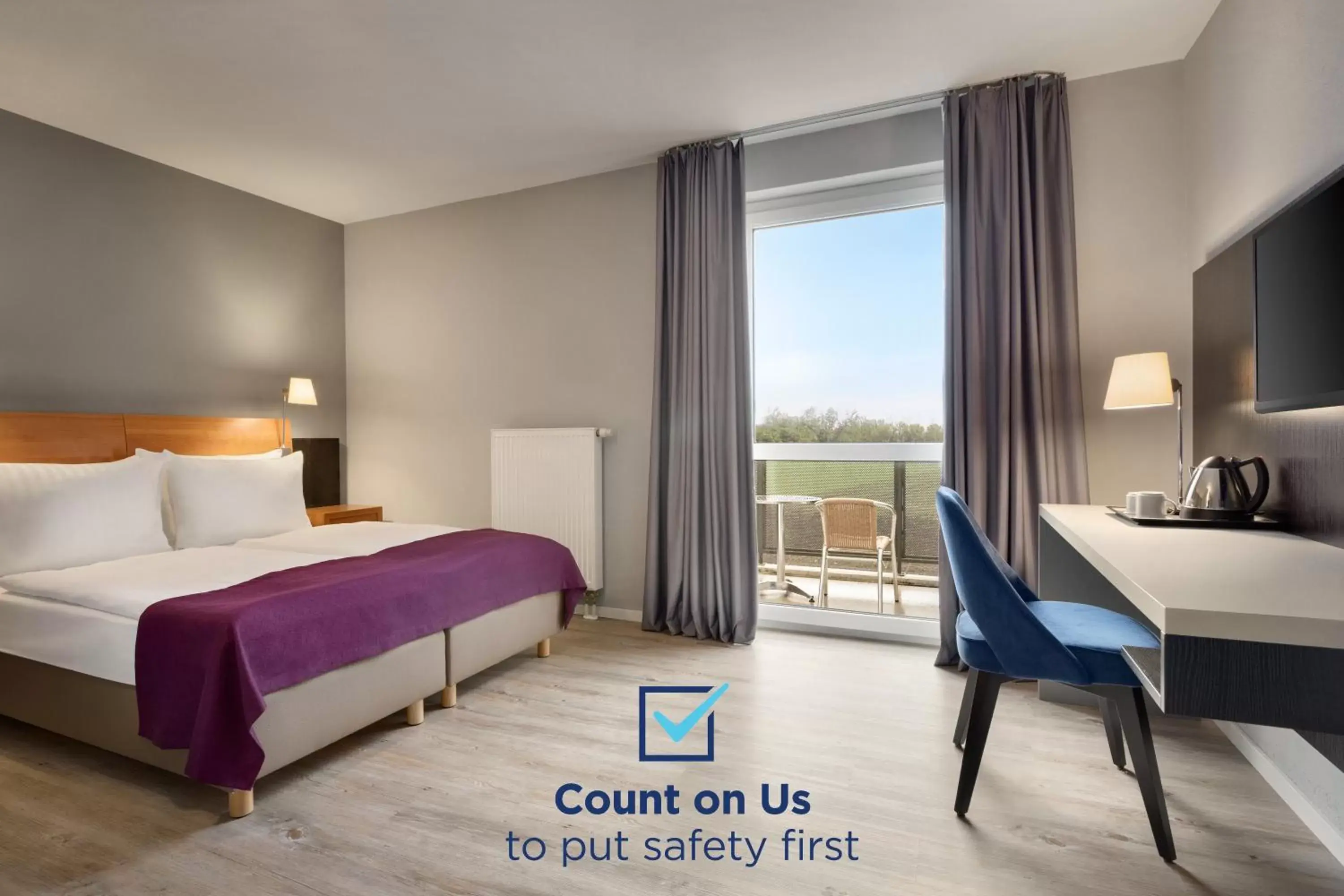 Bed in Ramada by Wyndham München Airport Bed in Ramada by Wyndham München Airport