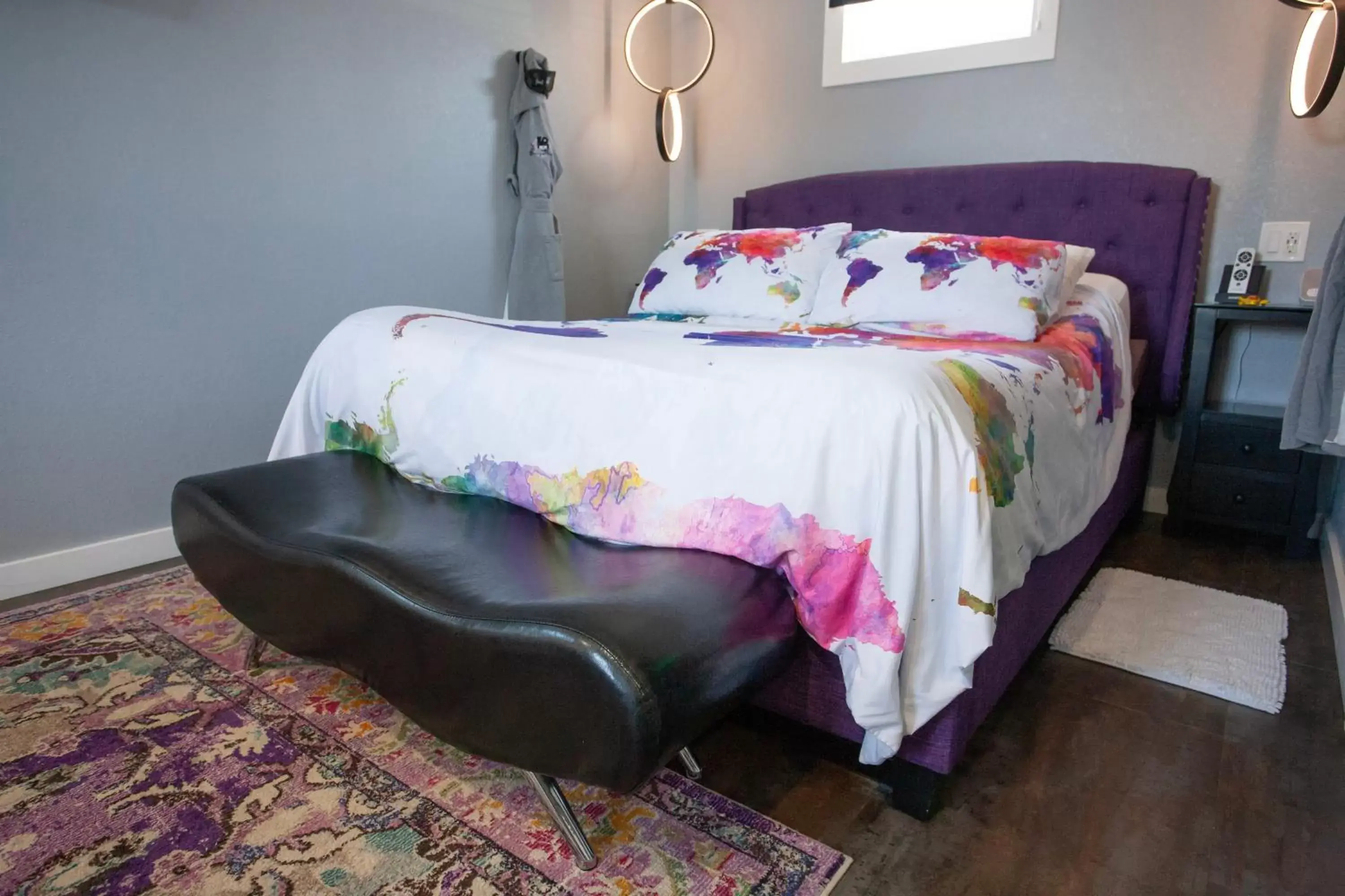 Bed in EO Bungalows, Black Hills