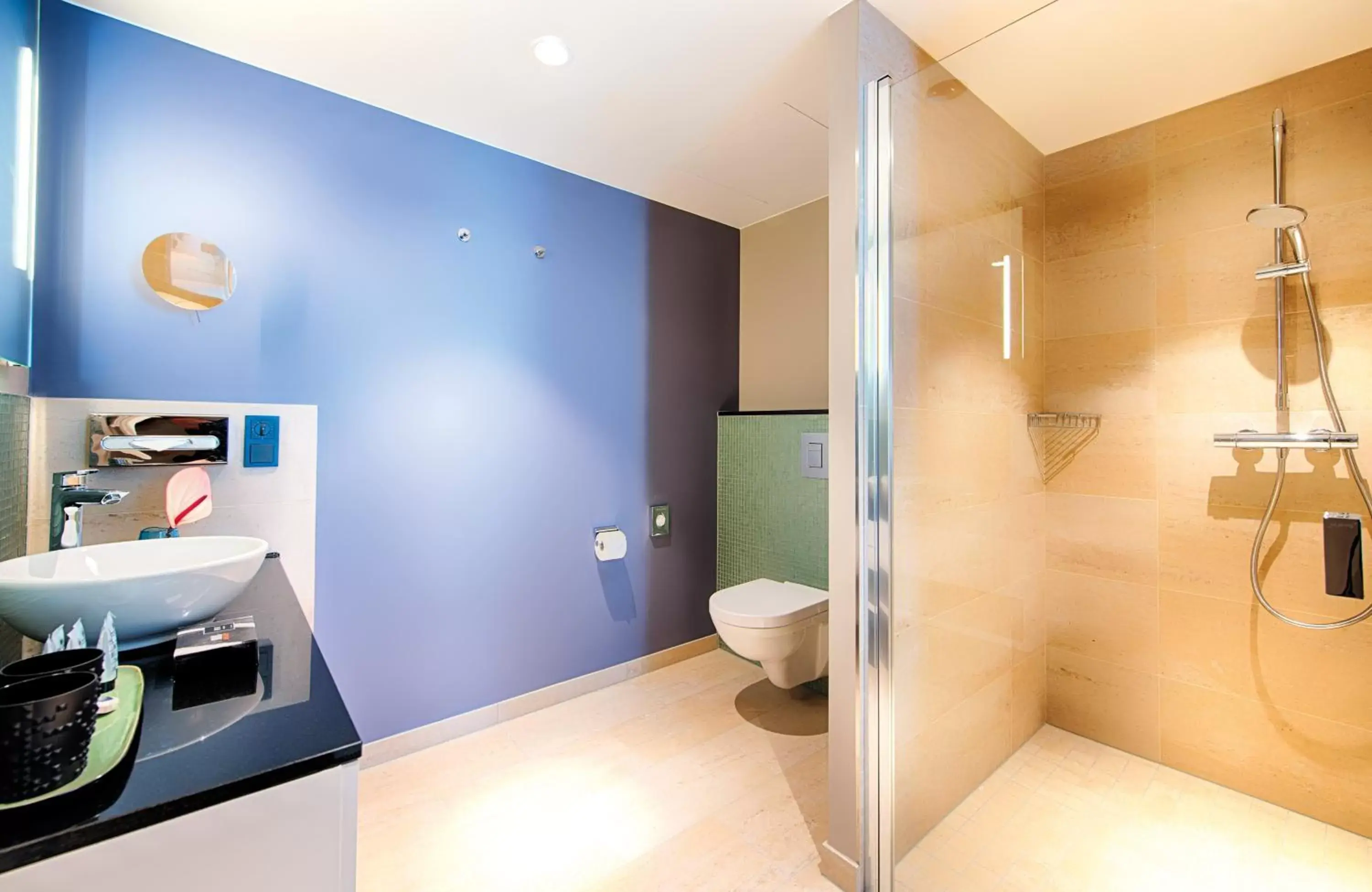 Bathroom in NYX Hotel Munich by Leonardo Hotels