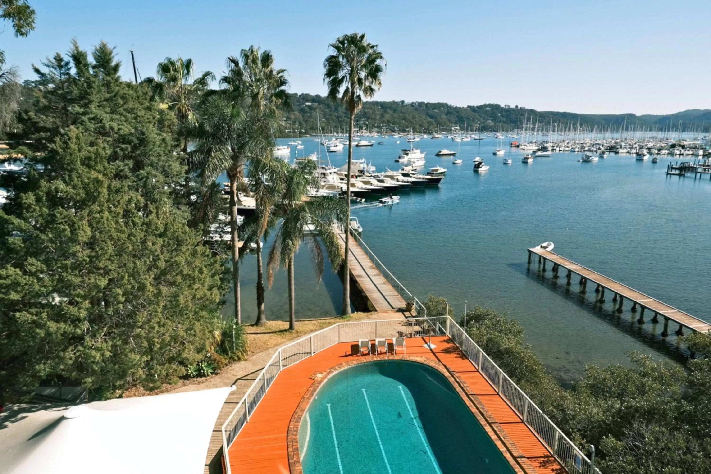 Pool view in Mirage Hotel Newport