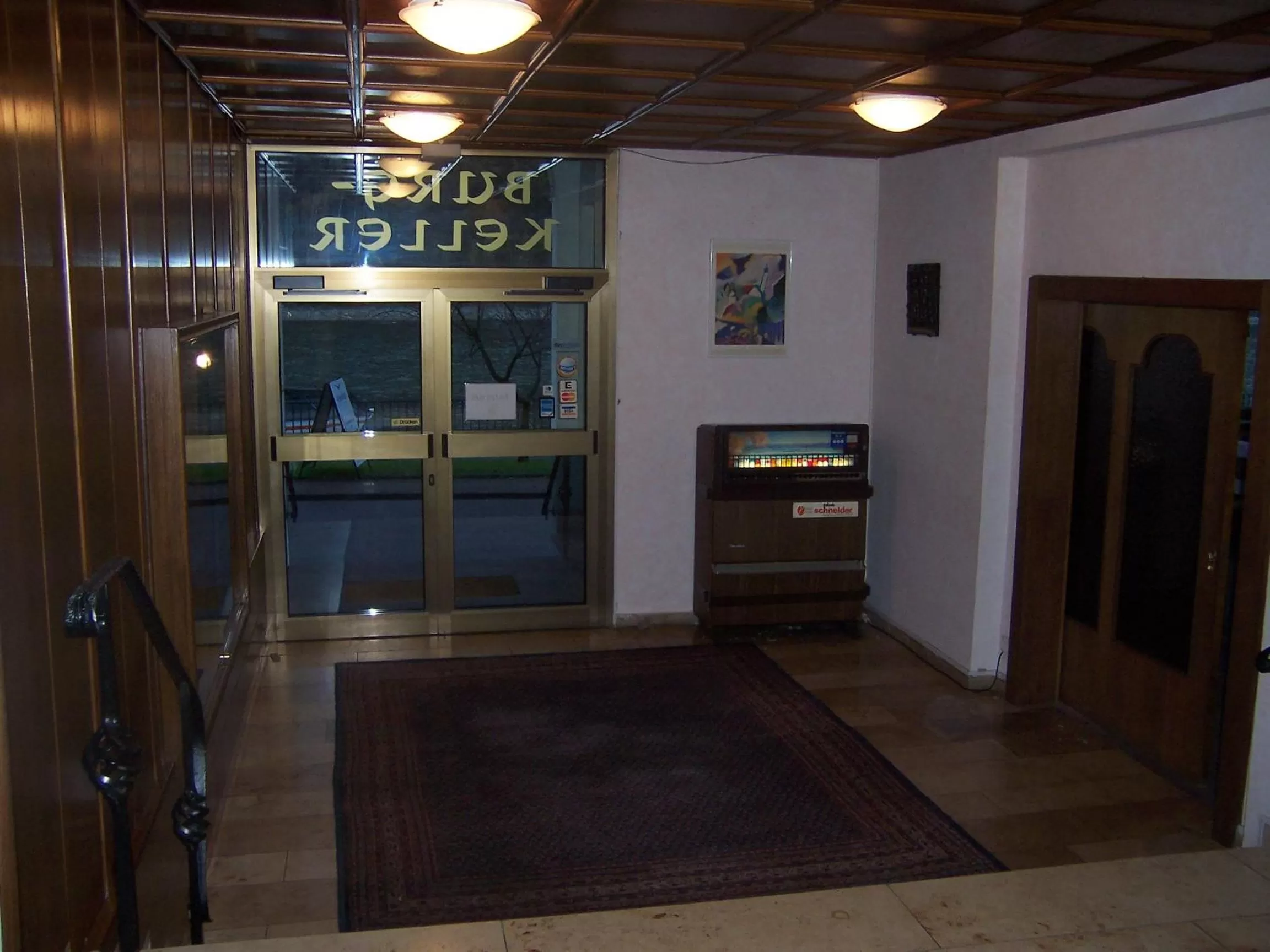 Lobby or reception in Hotel Rheinlust