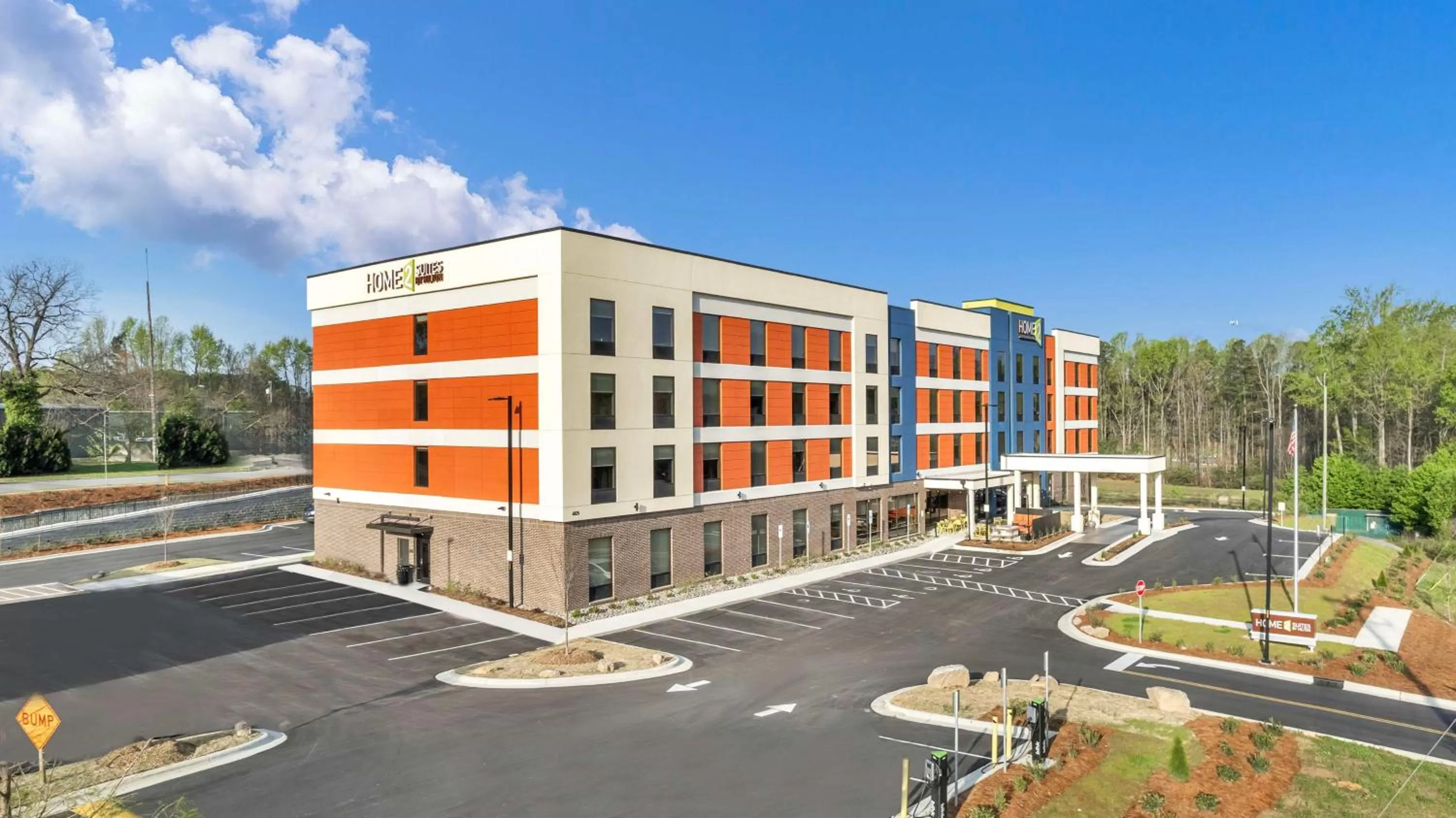 Property building in Home2 Suites by Hilton Raleigh West Lenovo Center