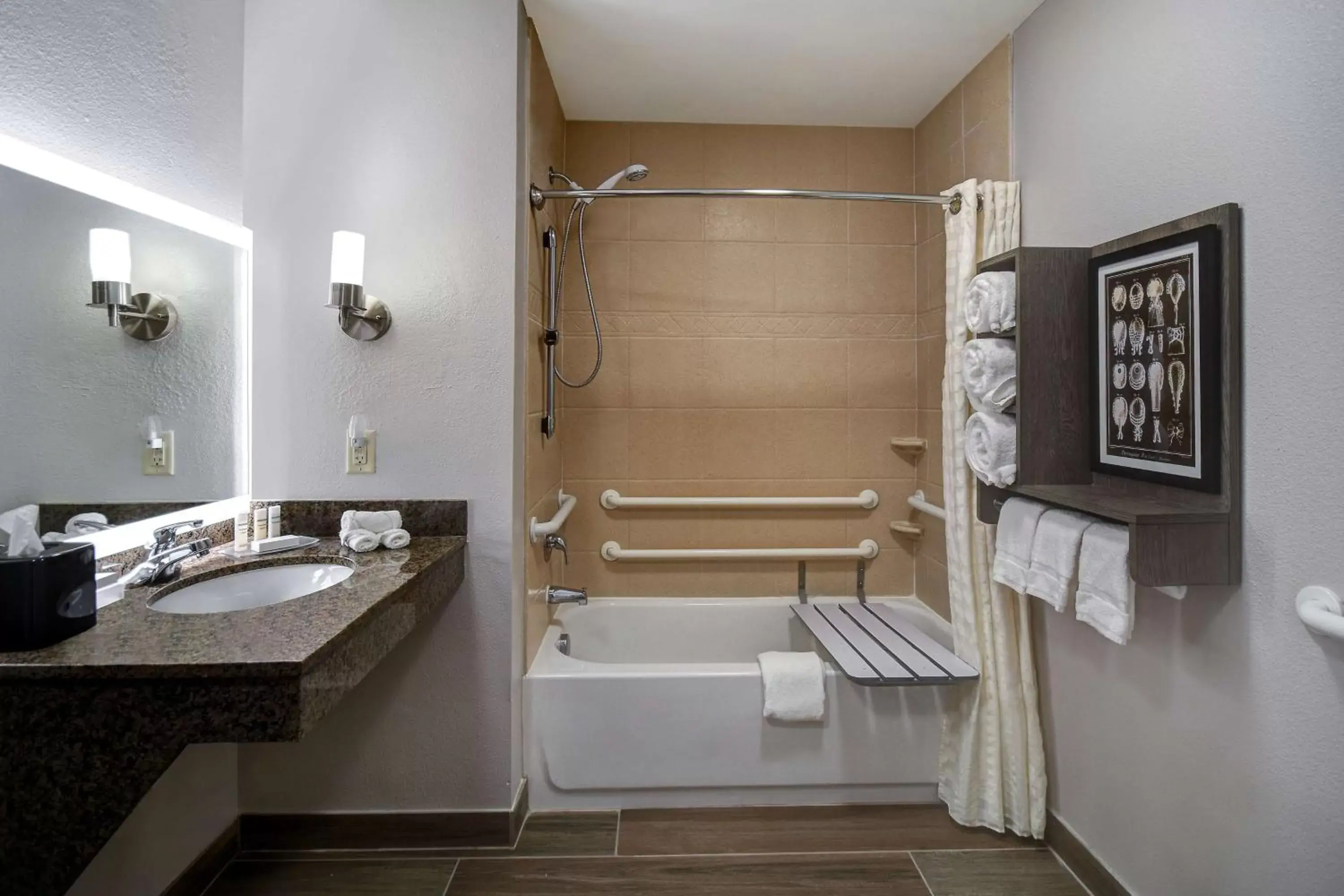 Bathroom in Homewood Suites Newport News - Yorktown by Hilton