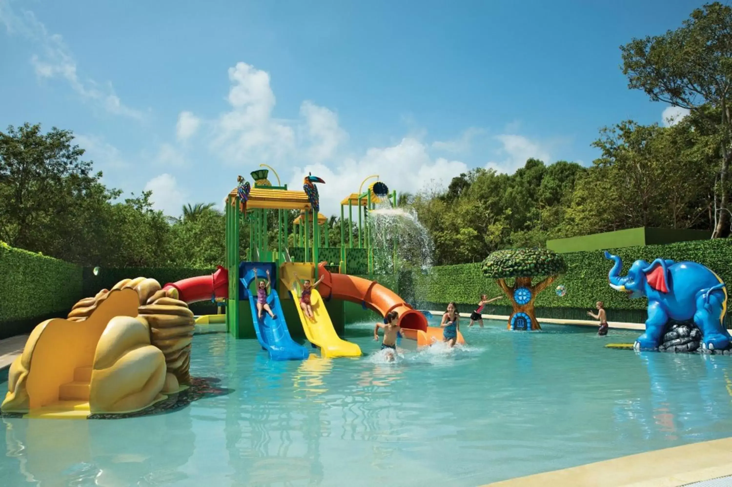 People, Water Park in Dreams Tulum Resort & Spa