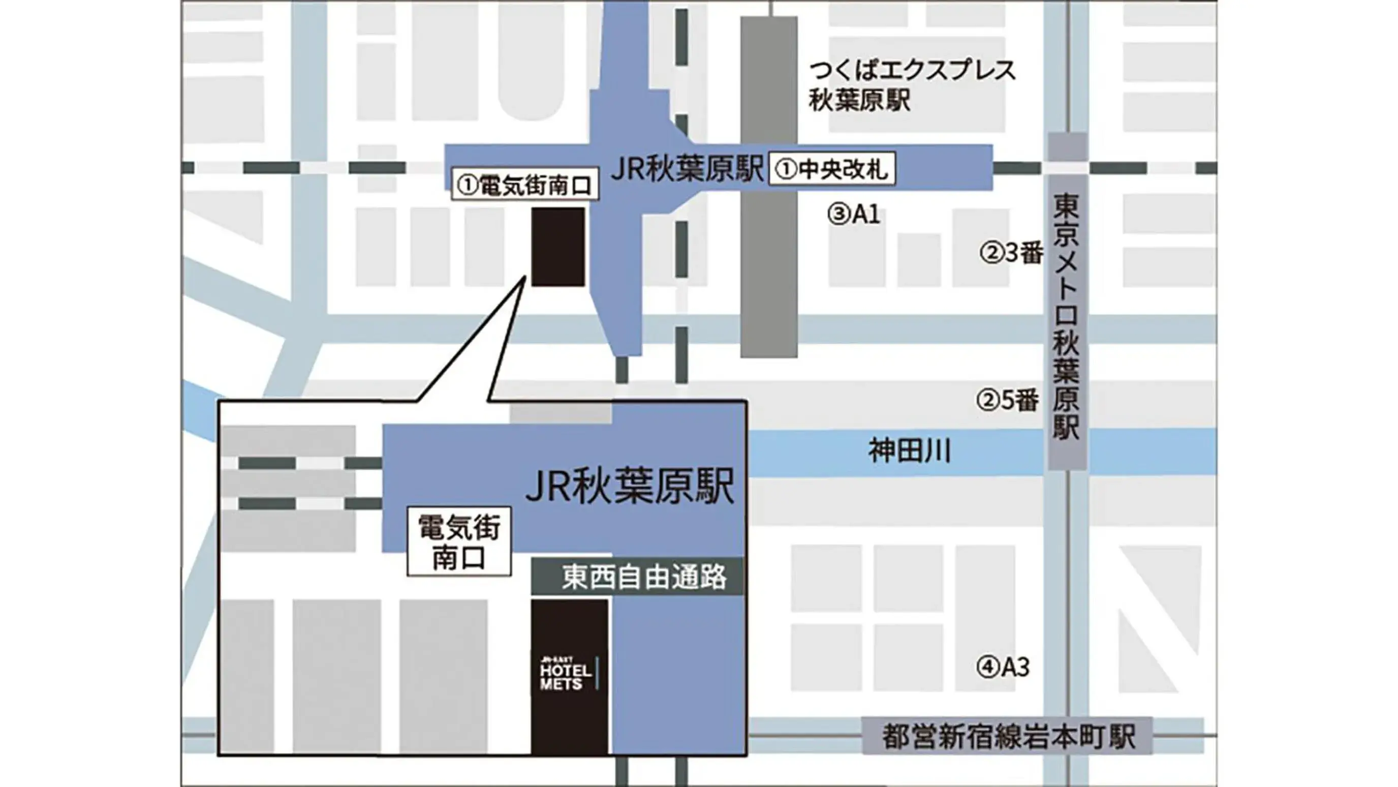 Floor Plan in JR-East Hotel Mets Akihabara