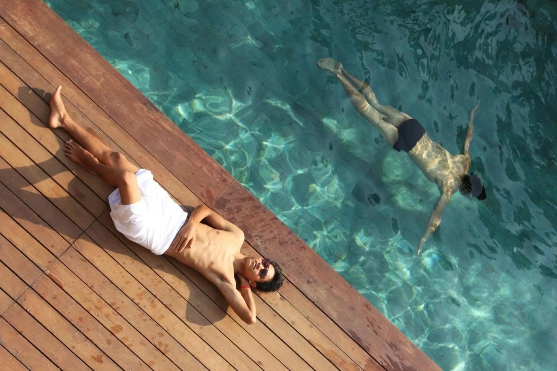 Swimming pool in MEN's Resort & Spa (Gay Hotel)