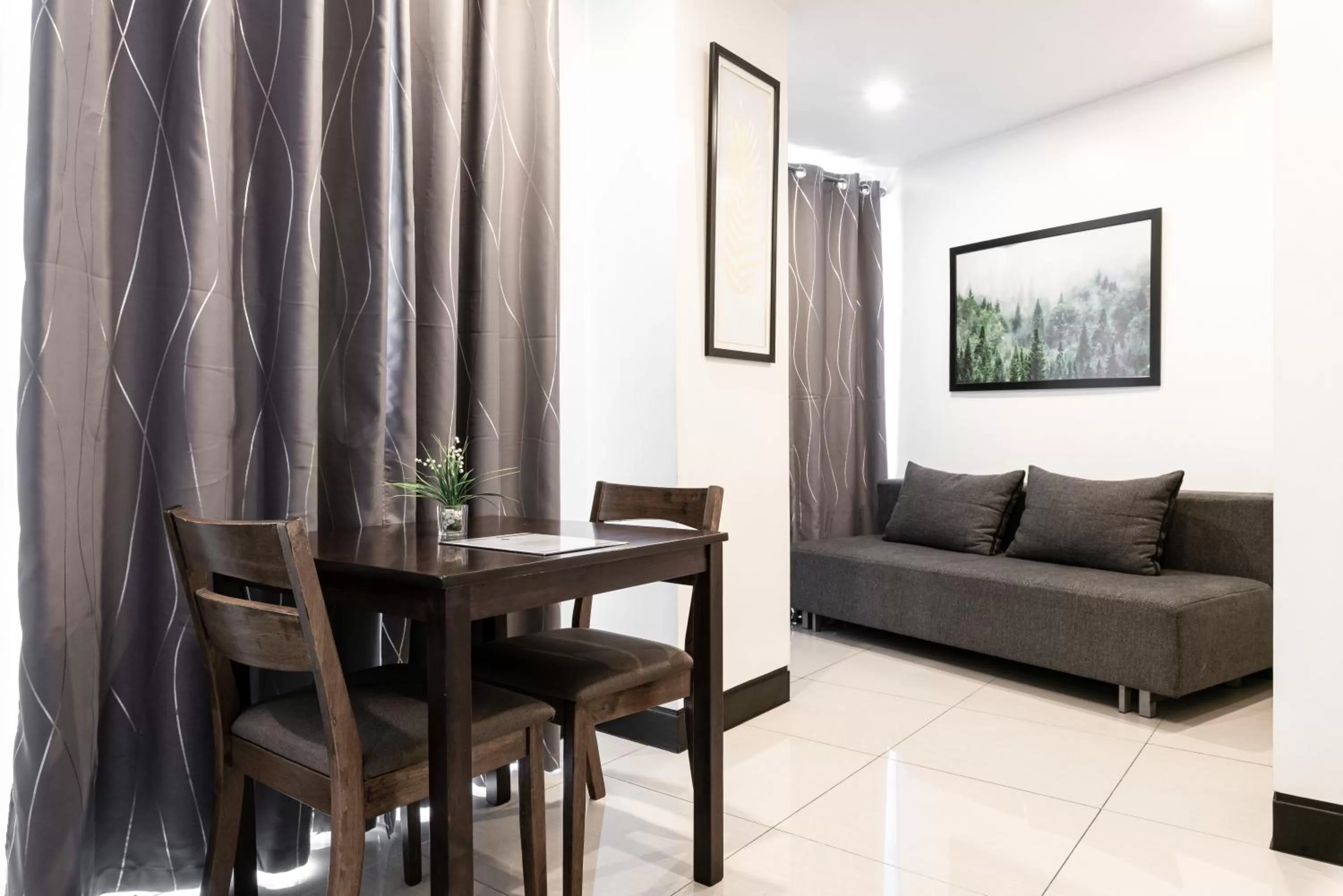 Dining area in Artemis Place Makati Hotel