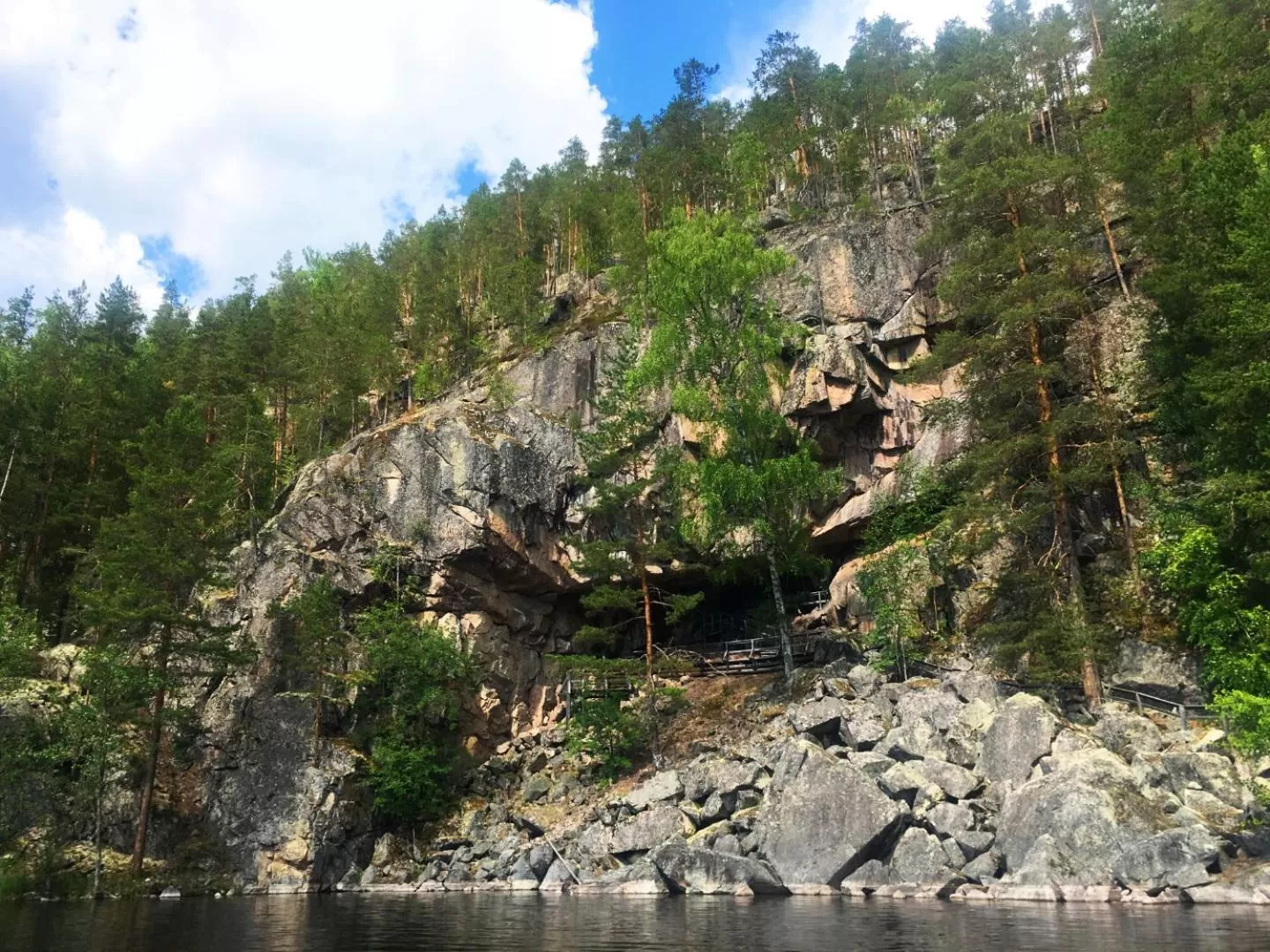 Natural landscape in Olo Center by Kolovesi National Park
