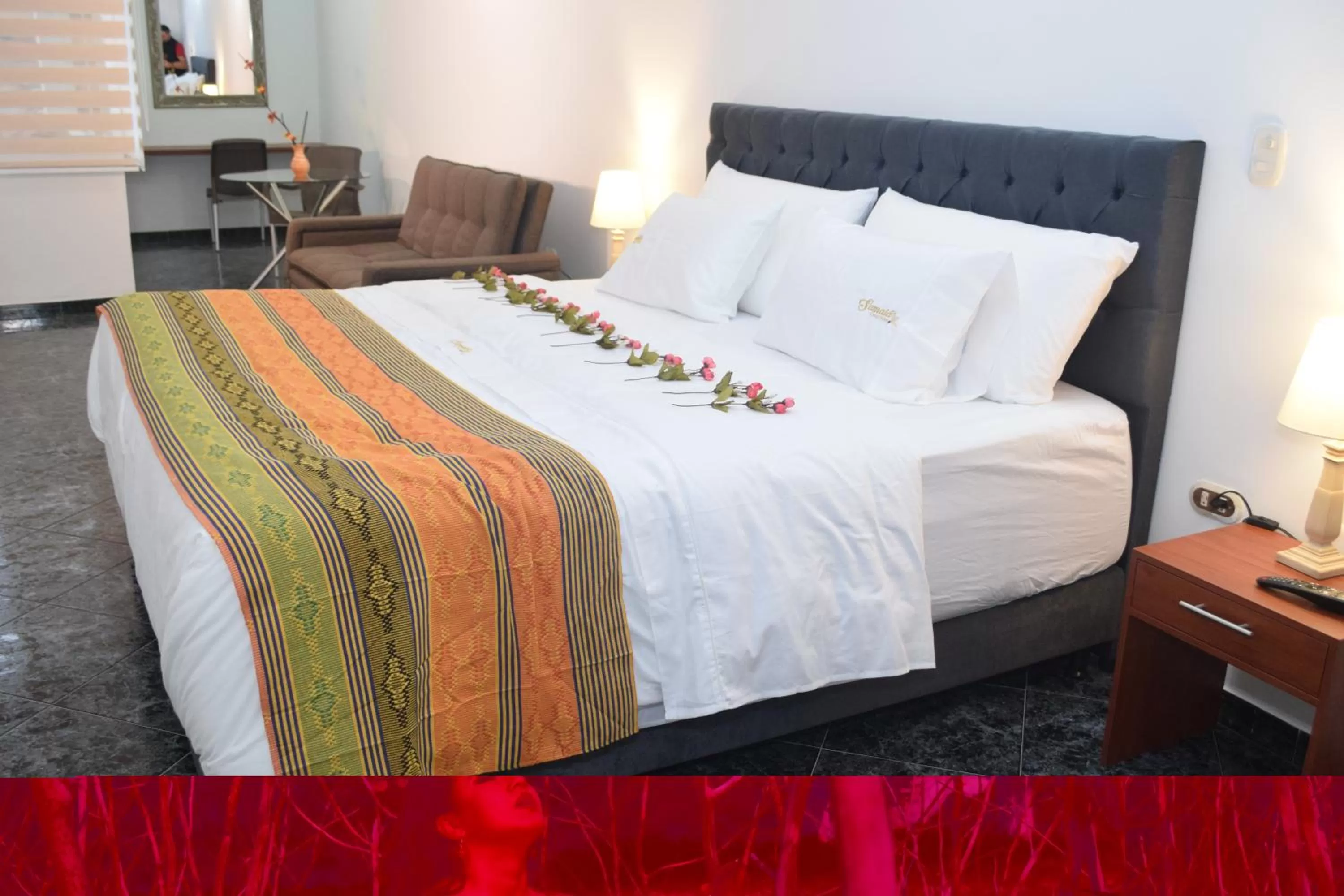 Bed in Samalá Casa Hotel