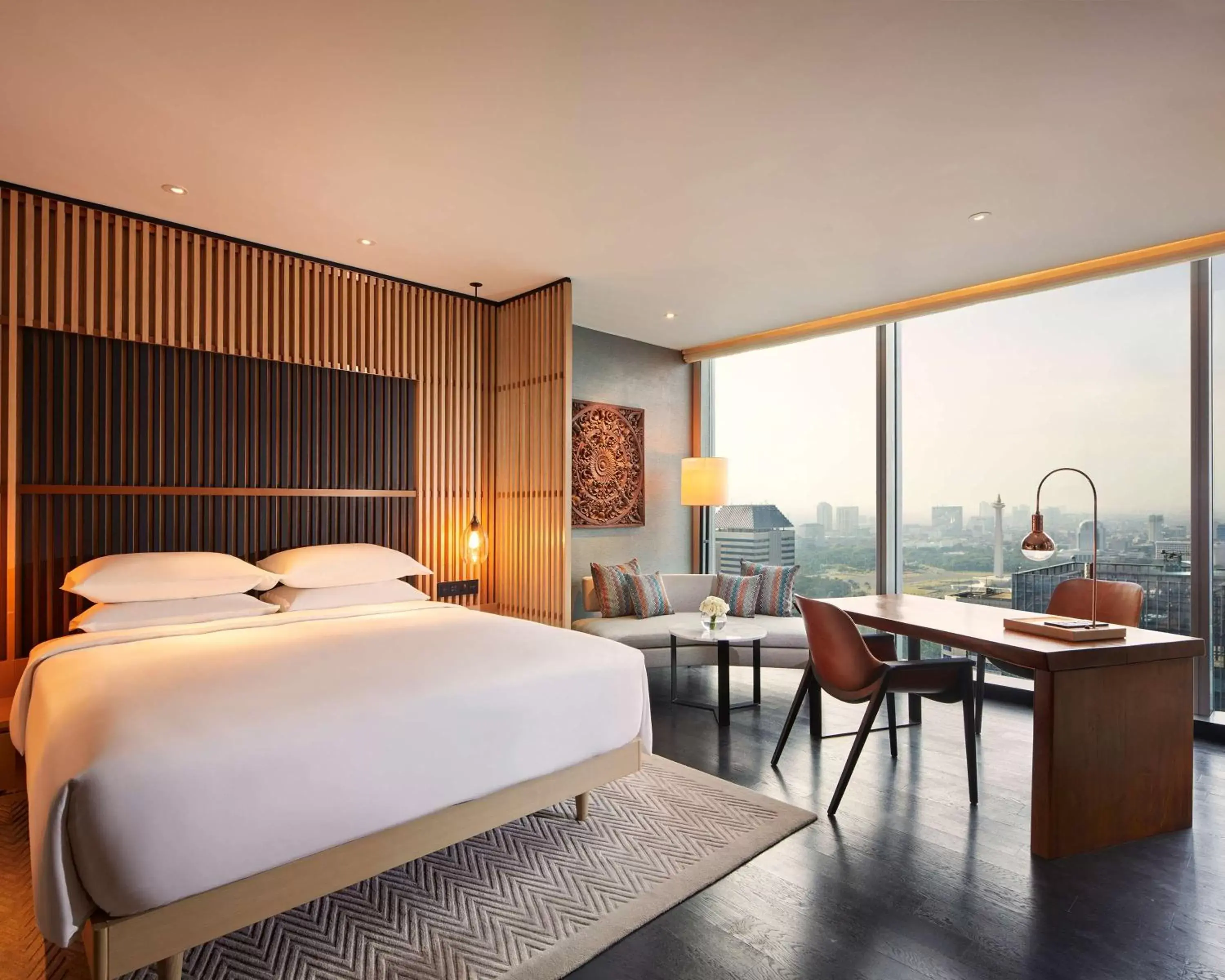 Bed in Park Hyatt Jakarta