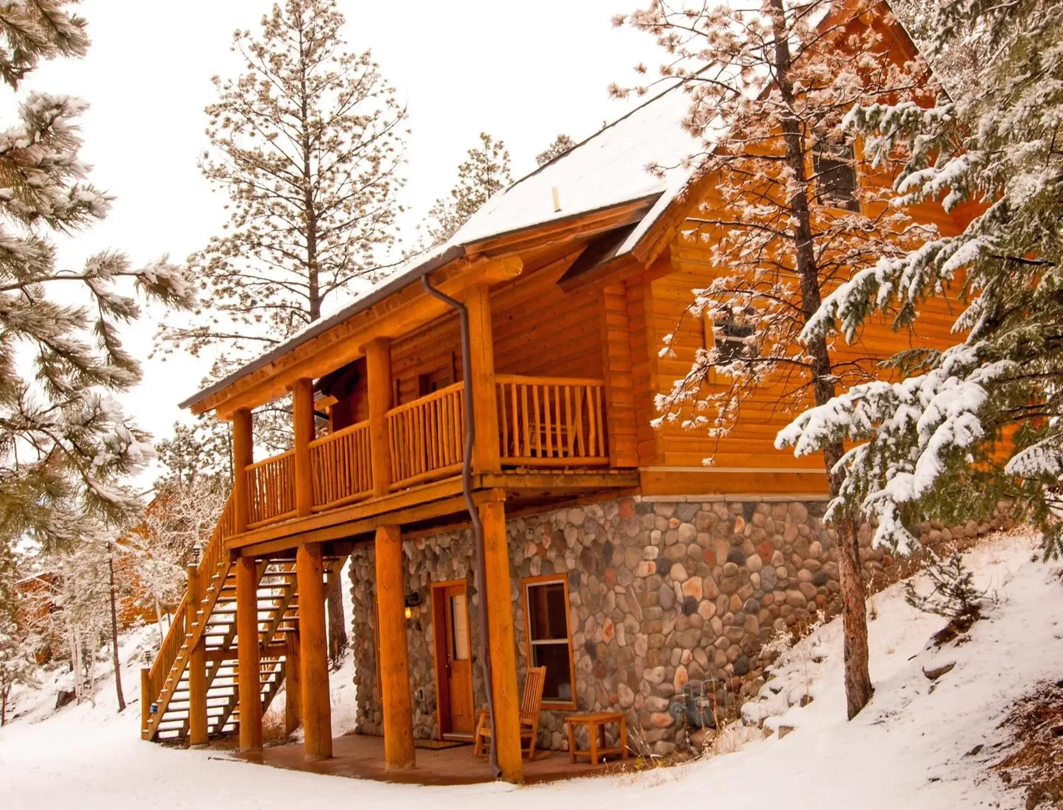 Winter in Mount Princeton Hot Springs Resort