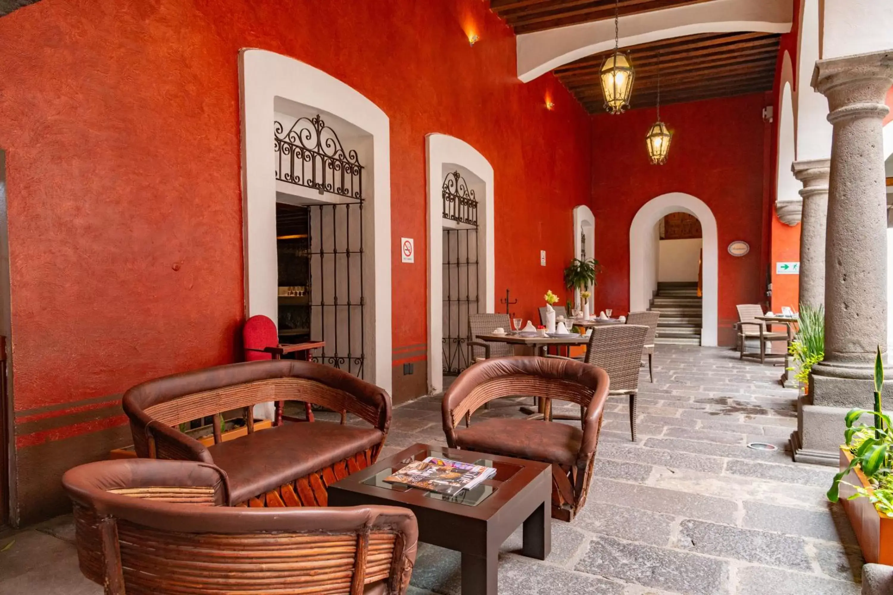 Patio in Hotel Boutique Casona de la China Poblana - Adults Only