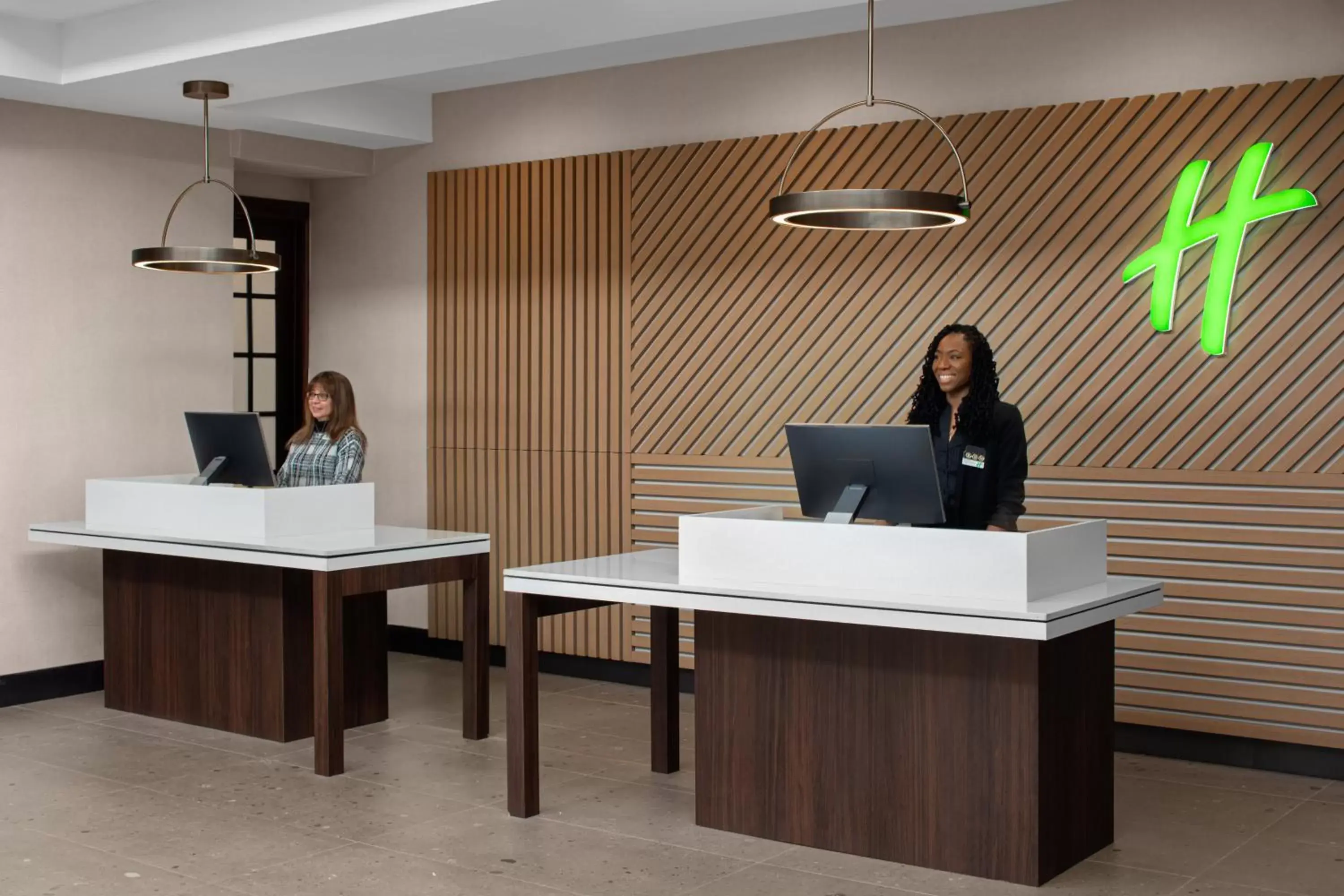 Lobby or reception, Lobby/Reception in Holiday Inn Hasbrouck Heights-Meadowlands, an IHG Hotel