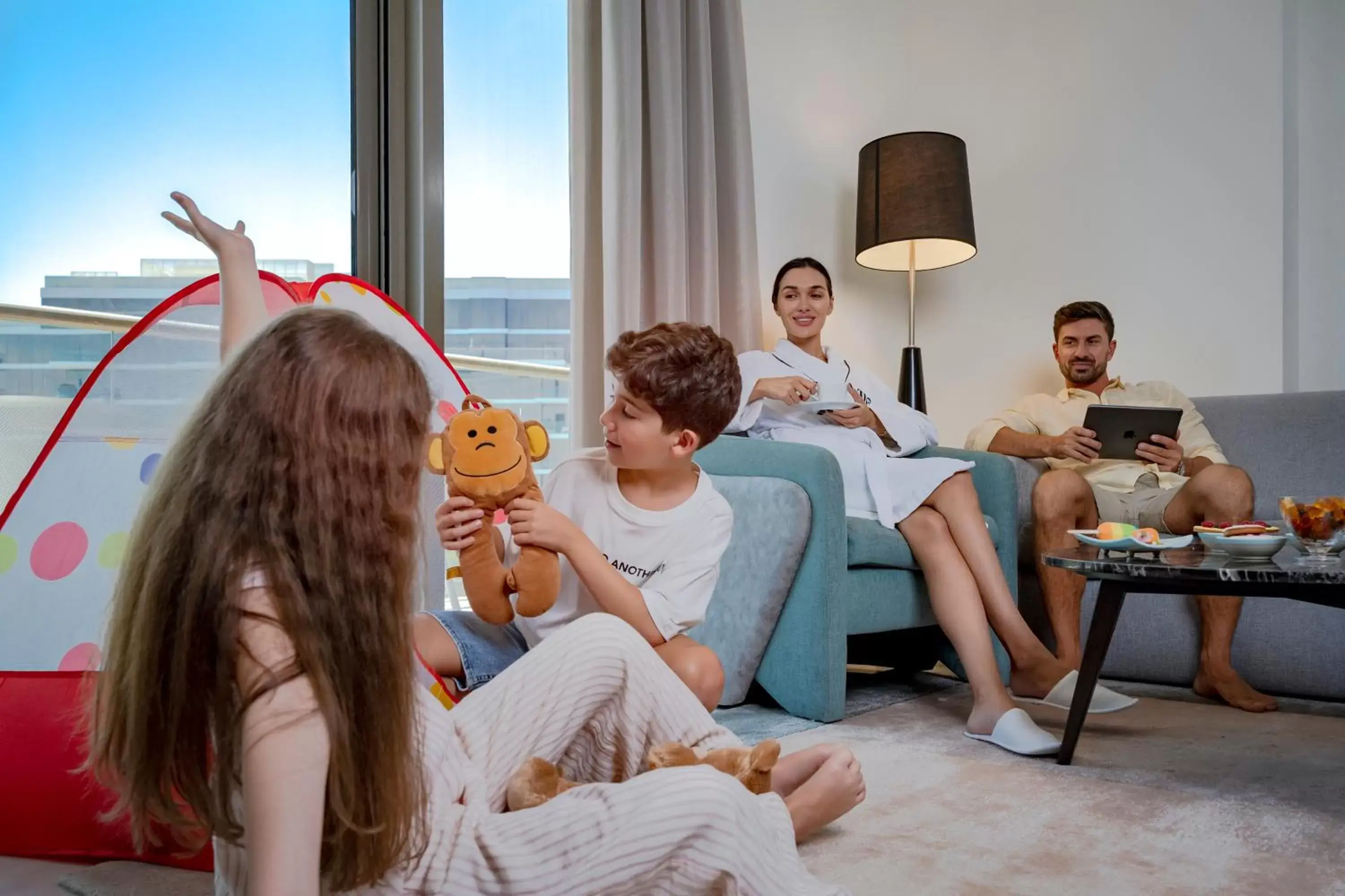 Living room in Th8 Palm Dubai Beach Resort Vignette Collection, an IHG hotel Living room in Th8 Palm Dubai Beach Resort Vignette Collection, an IHG hotel