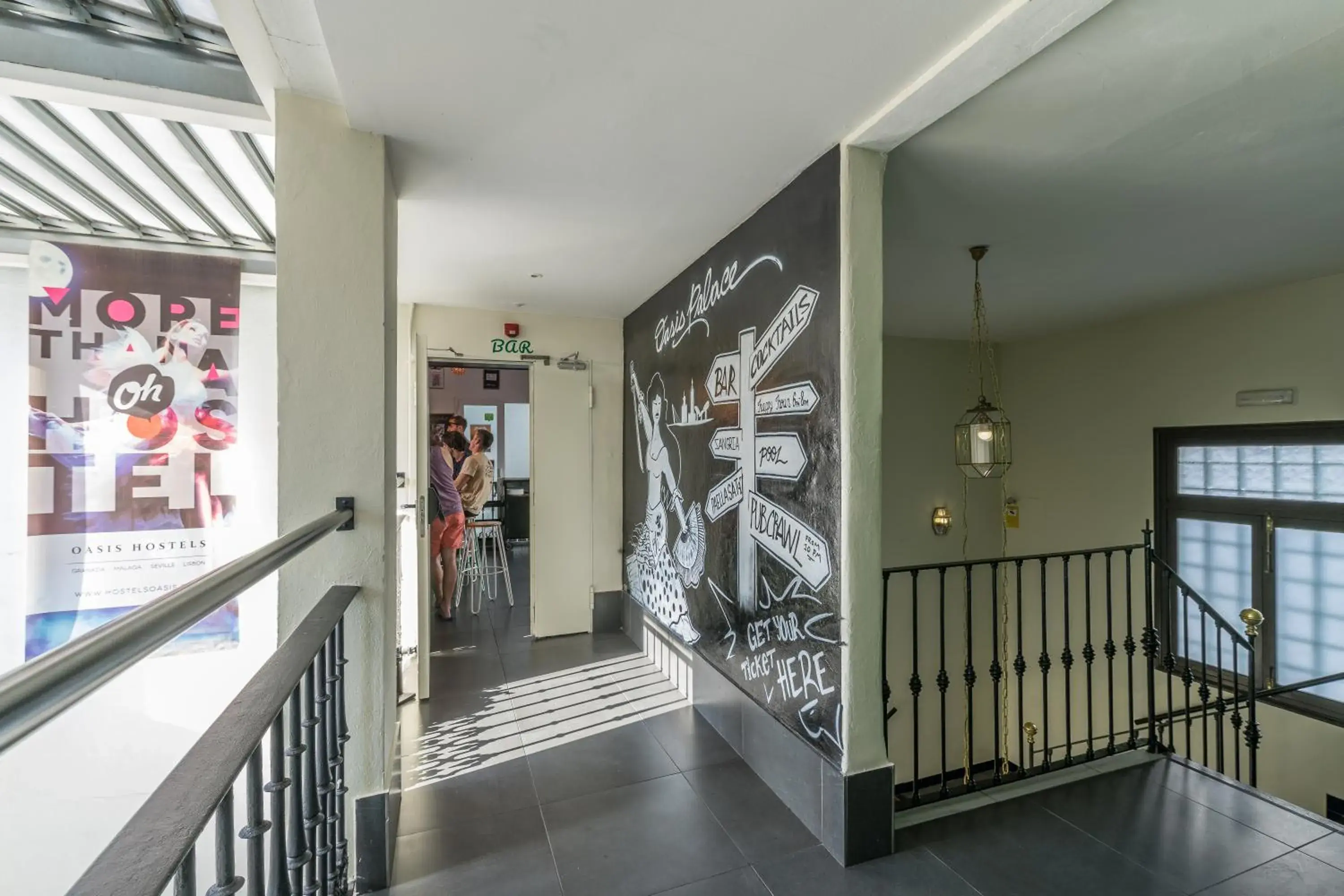 Balcony/Terrace in Oasis Backpackers' Hostel Palace Sevilla