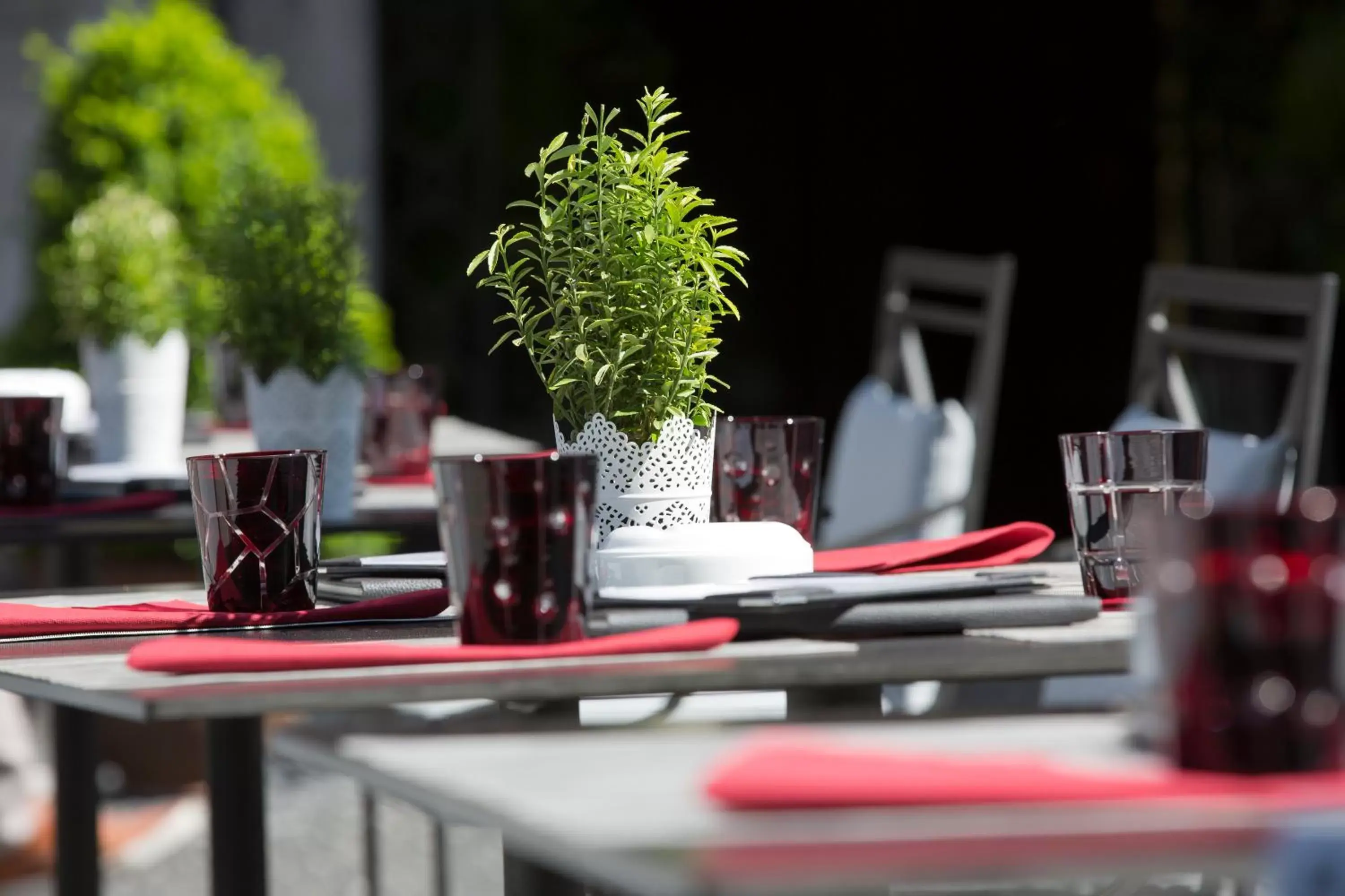 Balcony/Terrace, Restaurant/Places to Eat in Hôtel de la Cigogne