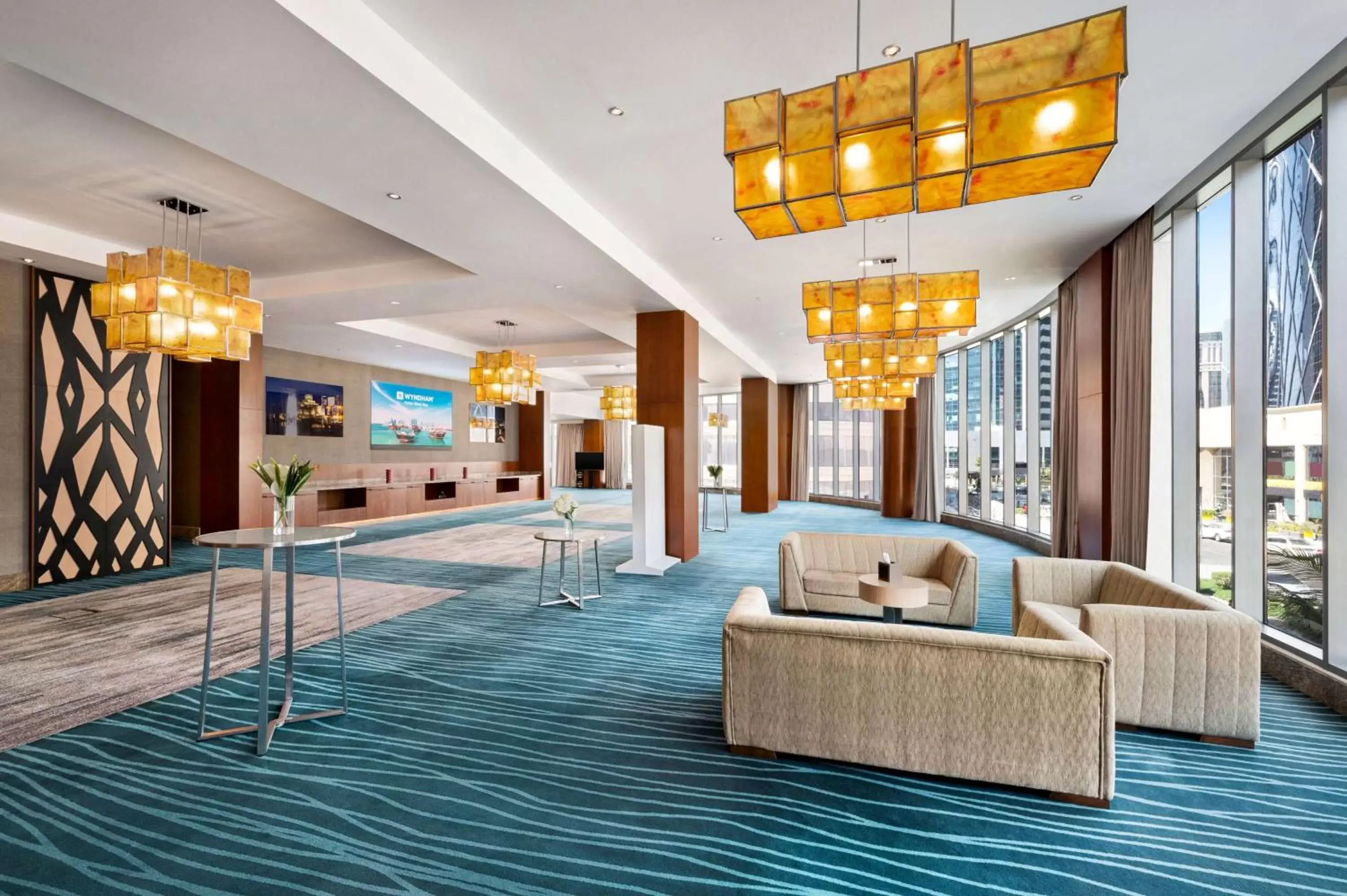 Meeting/conference room, Lobby/Reception in Wyndham Doha West Bay