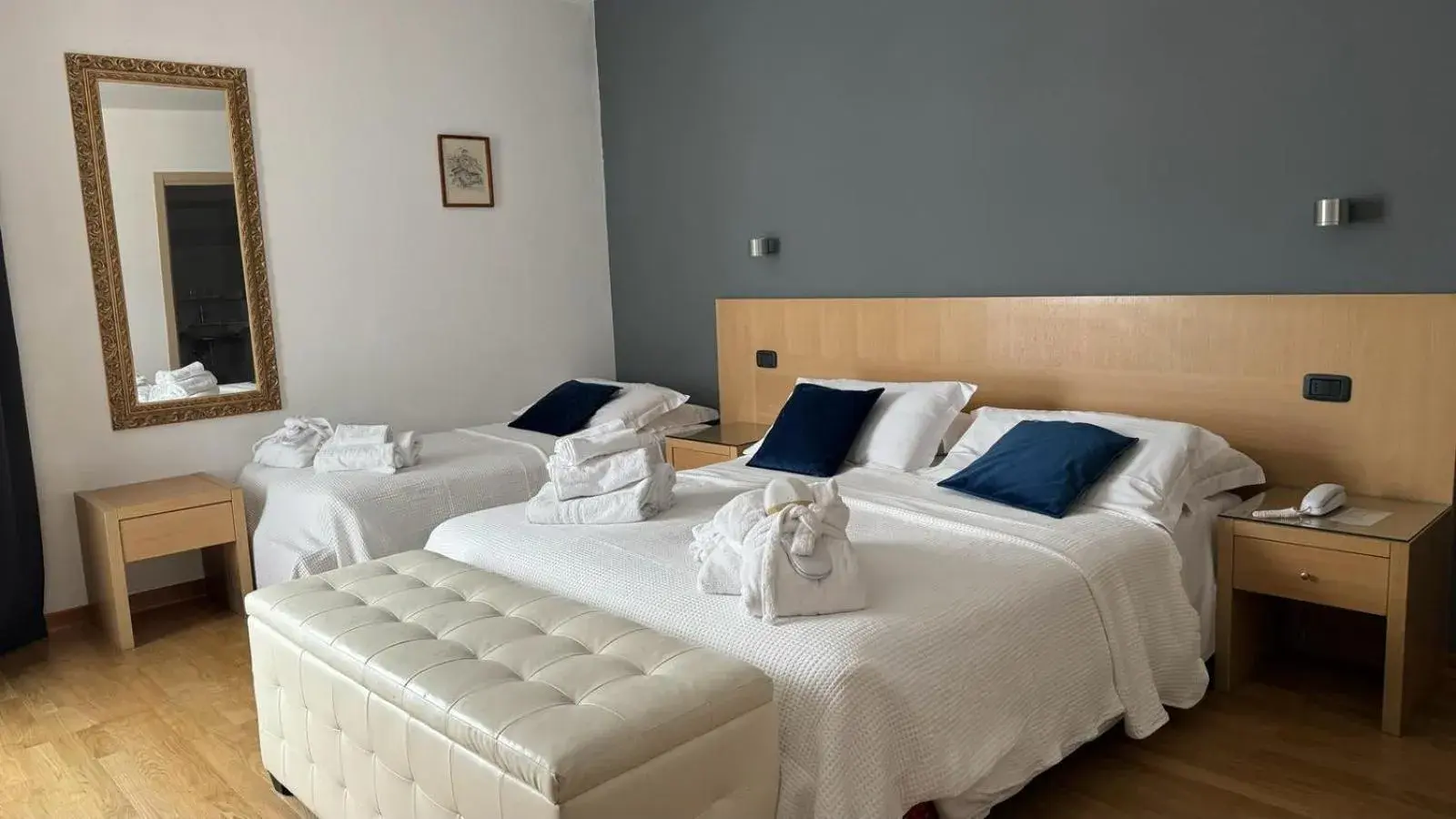 Bed in Hotel Oasi Wellness & Spa