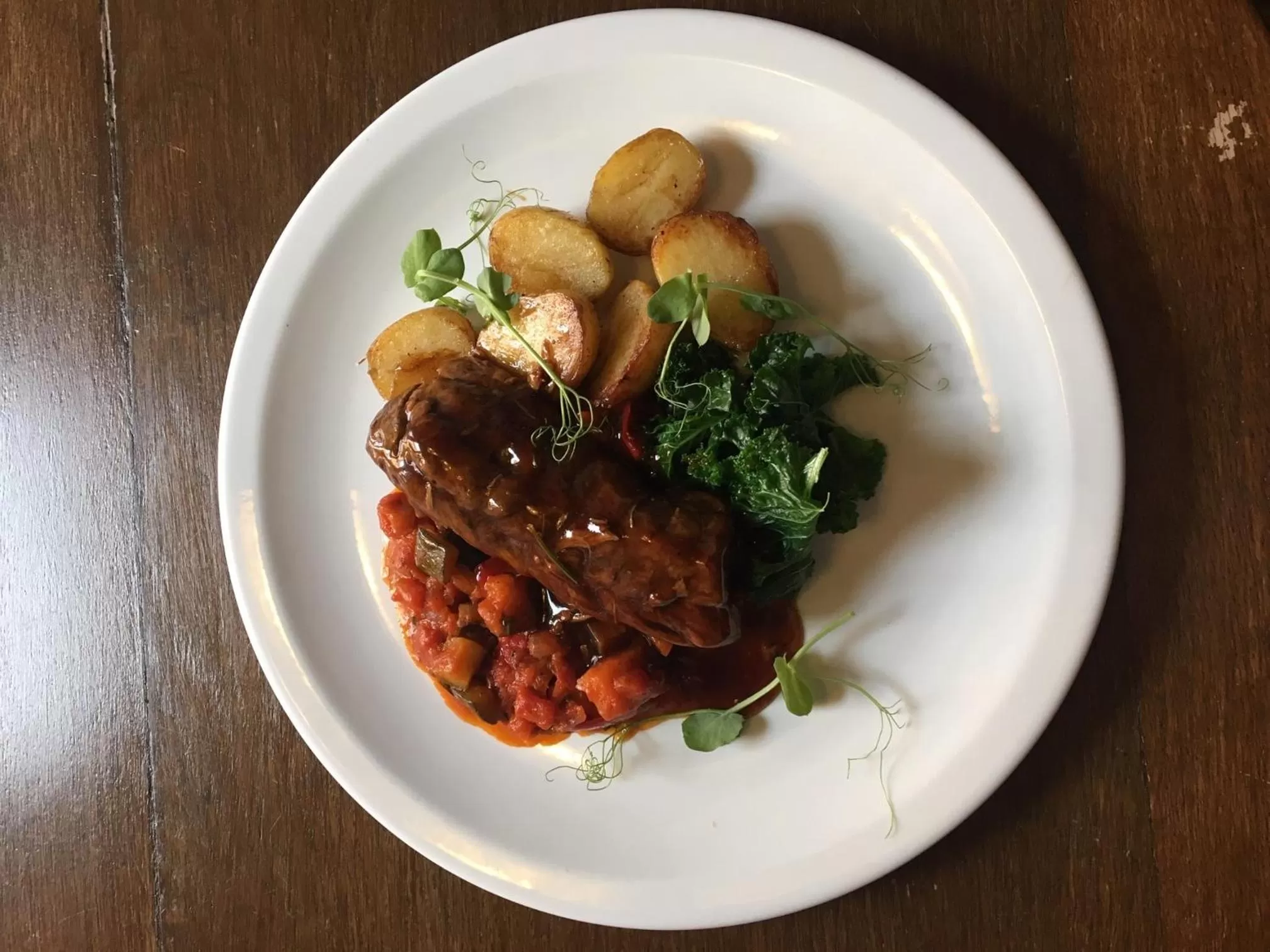 Food close-up in The Lion Hotel