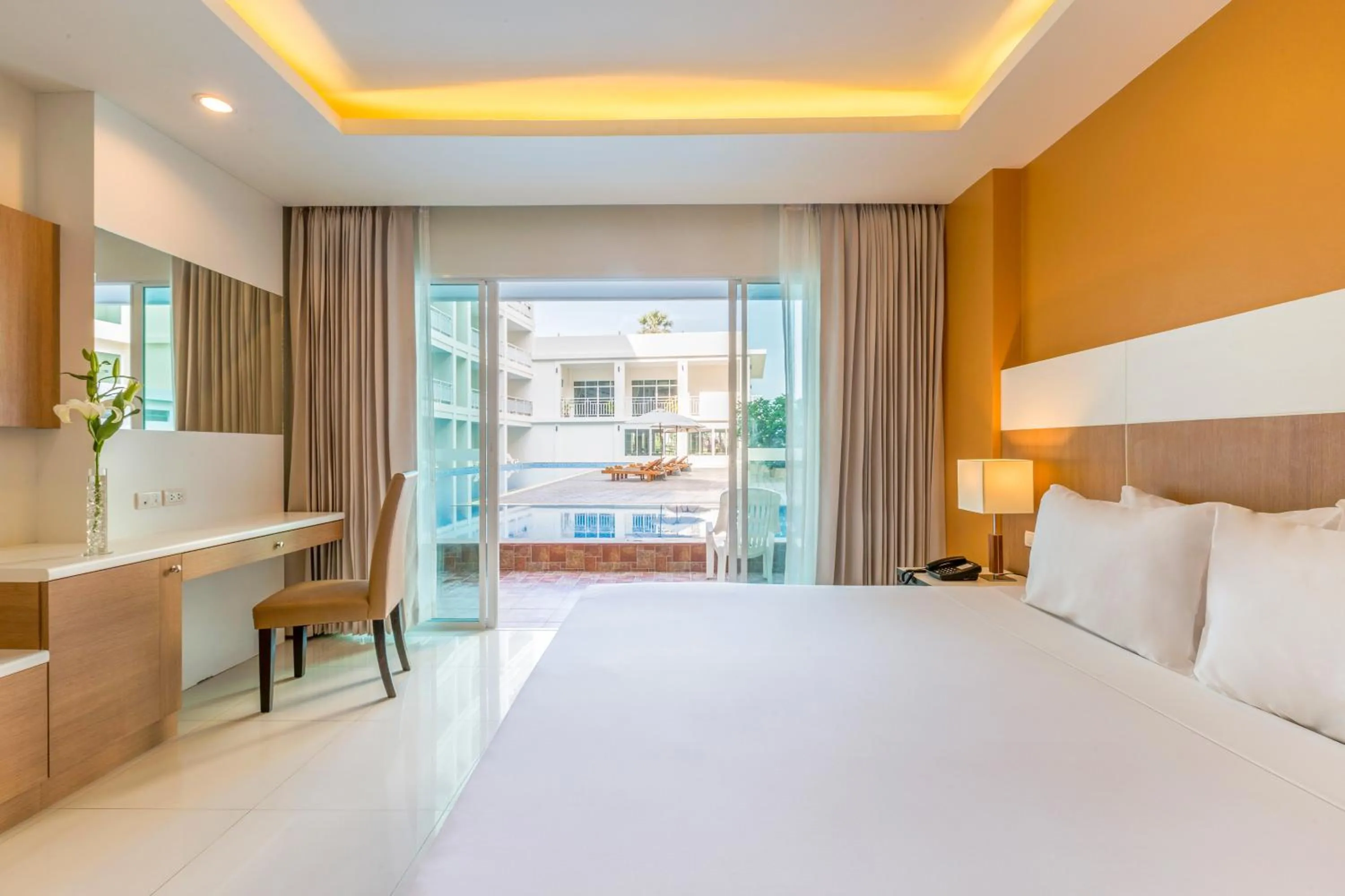 Bed in Chanalai Hillside Resort, Karon Beach