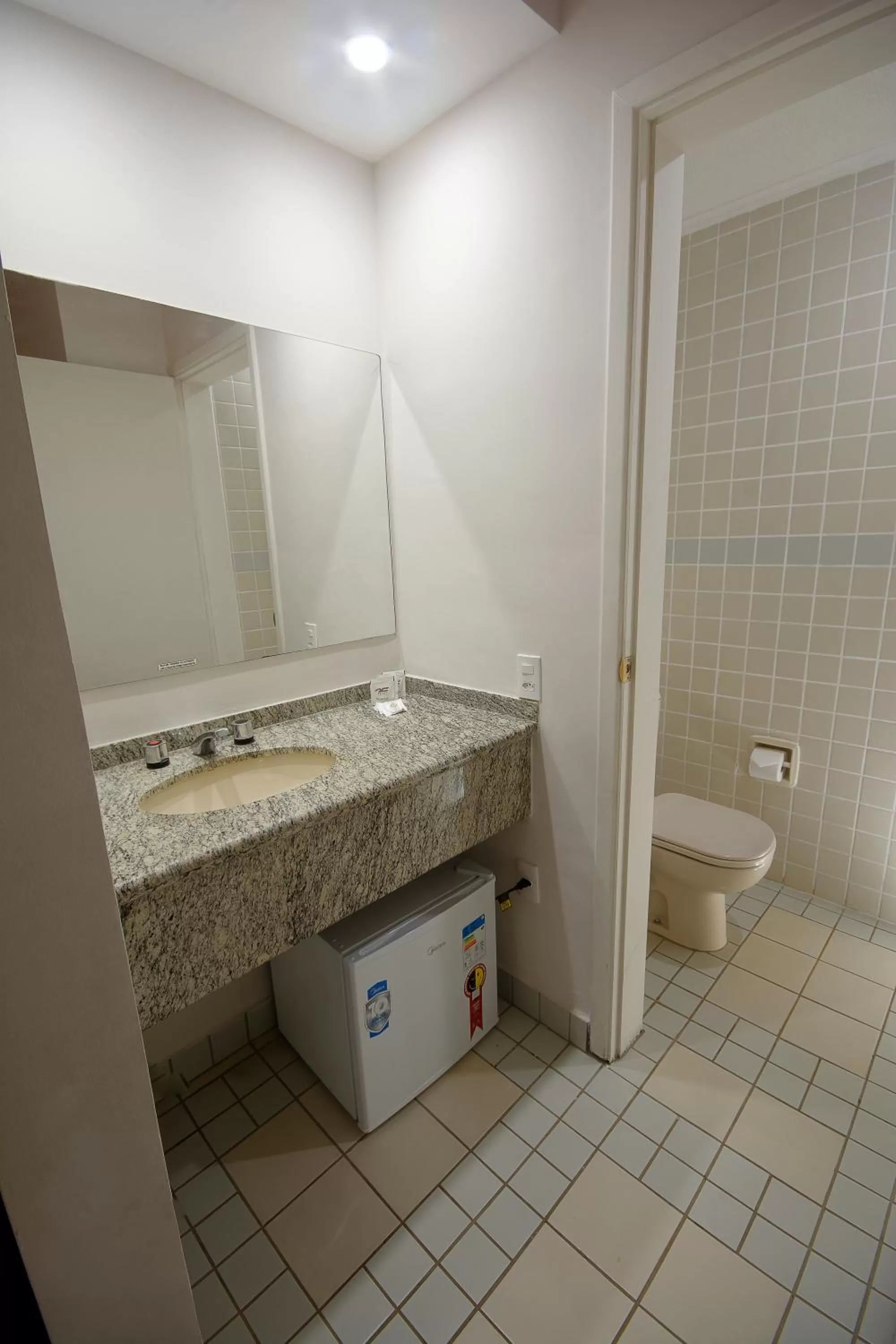 Bathroom in Fênix Hotel Limeira