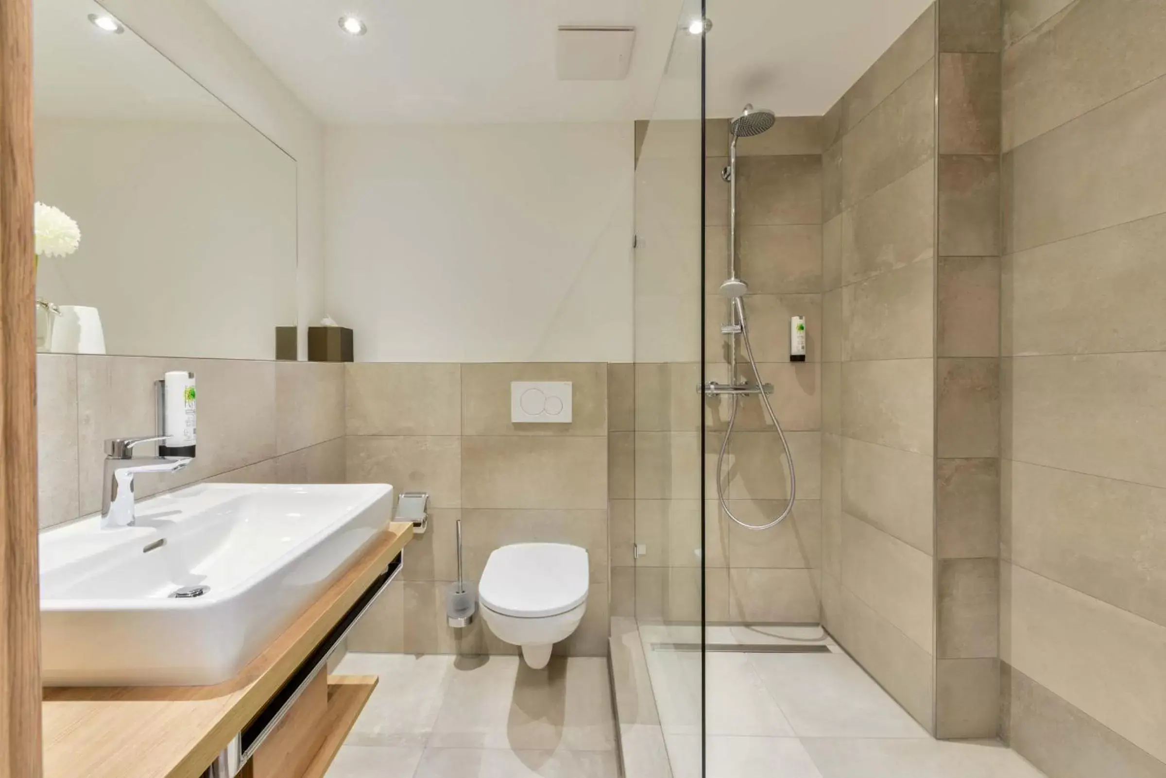 Shower, Bathroom in Hotel Restaurant Sonne