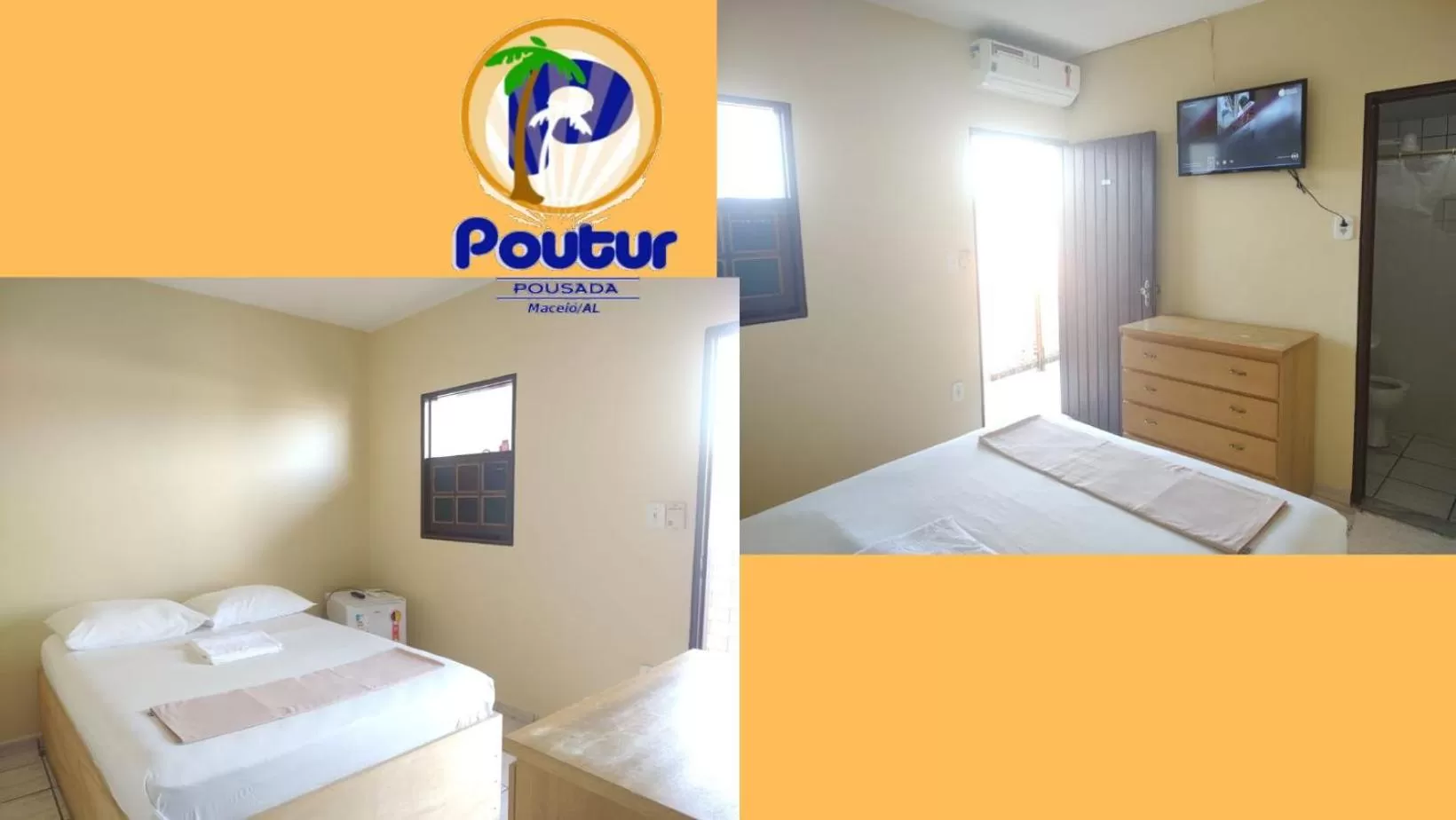 Bed in Poutur Pousada