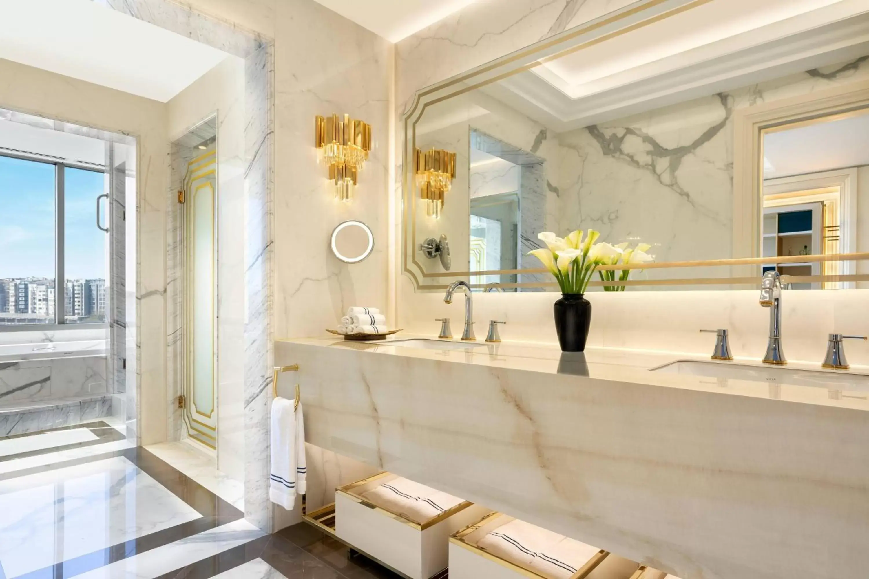 Bathroom in The Ritz-Carlton, Istanbul at the Bosphorus