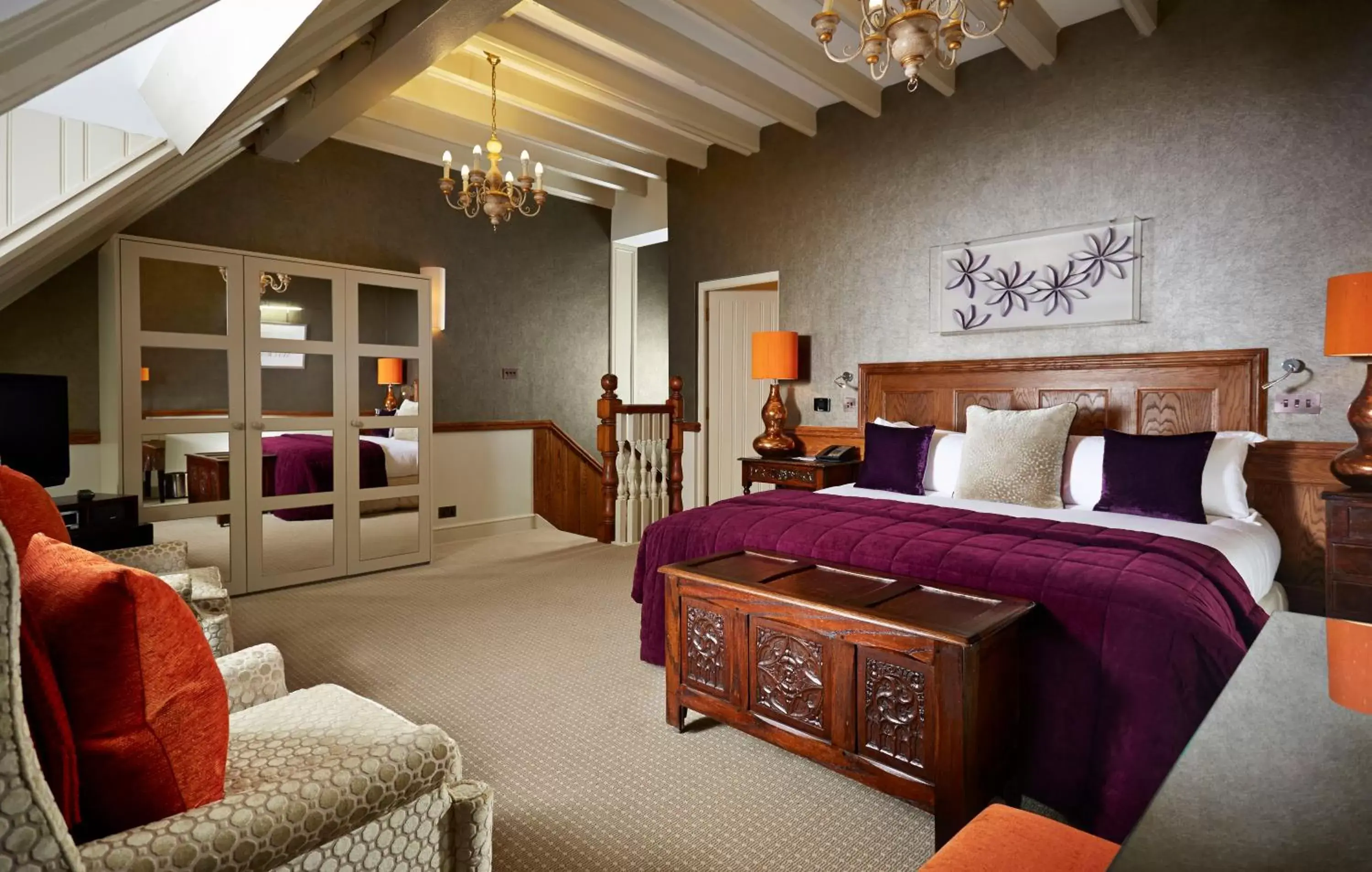 Bed in Pennyhill Park Hotel and Spa