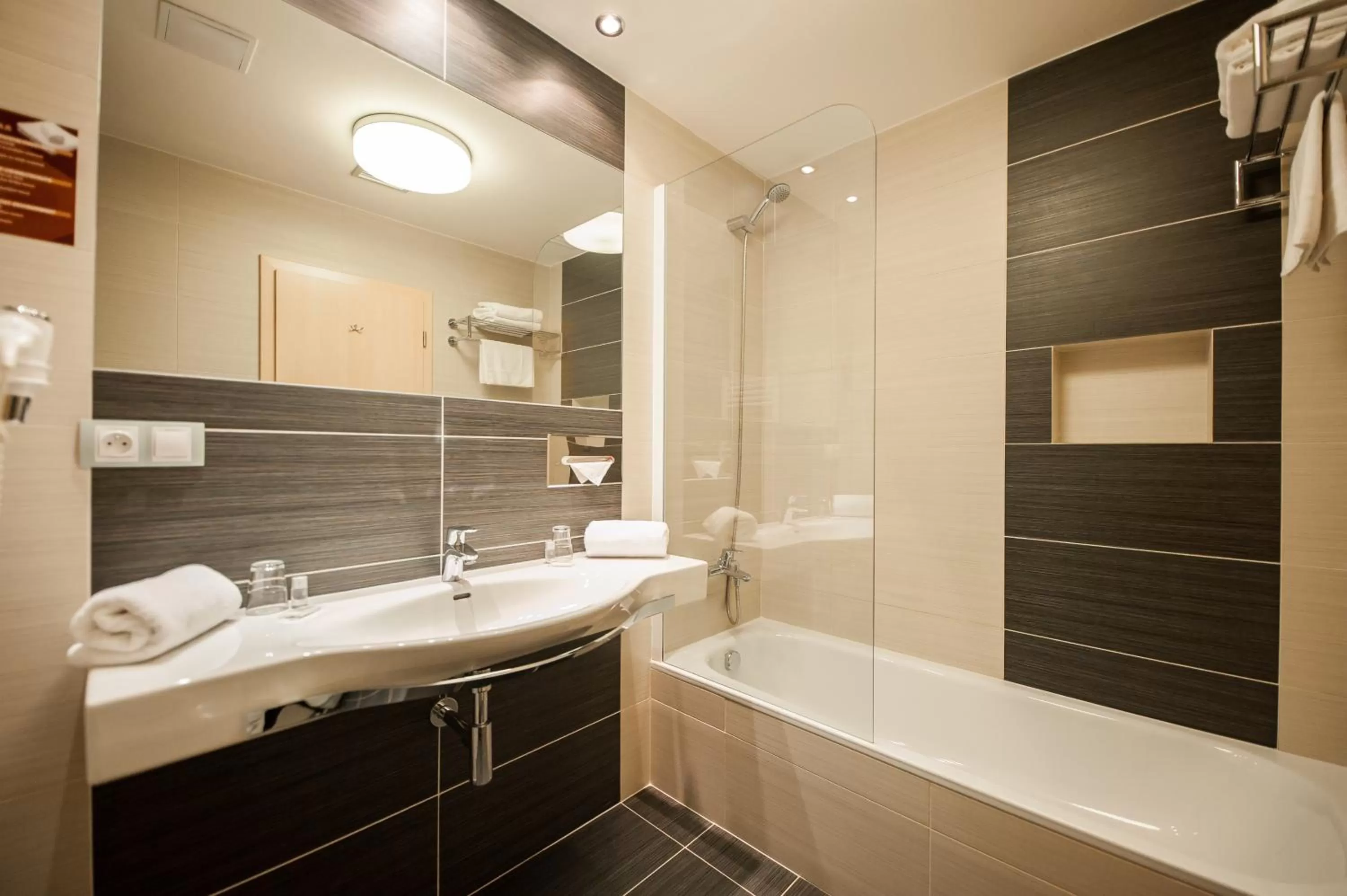 Bathroom in Hotel Pivovar