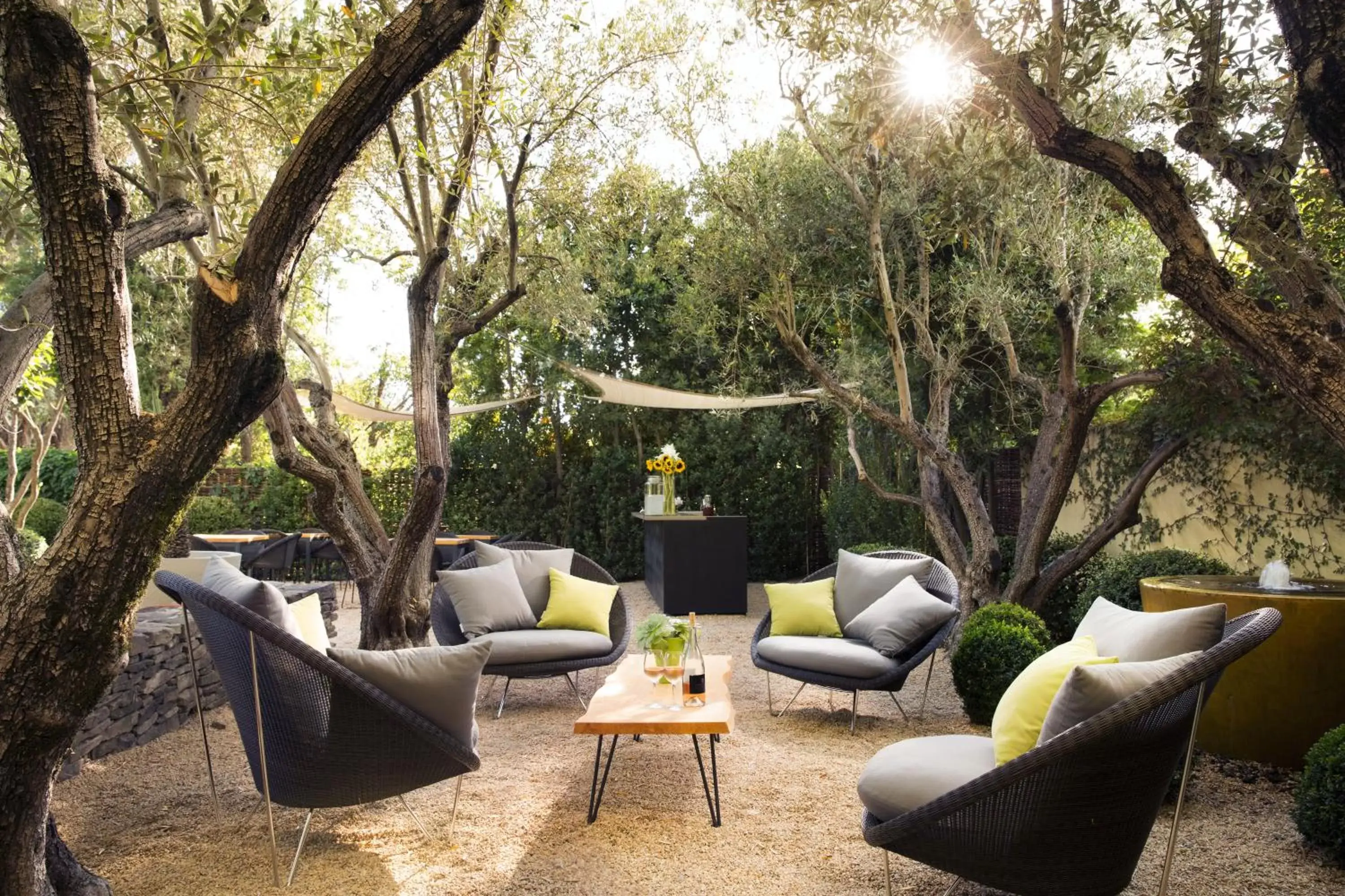 Patio in Hotel Healdsburg