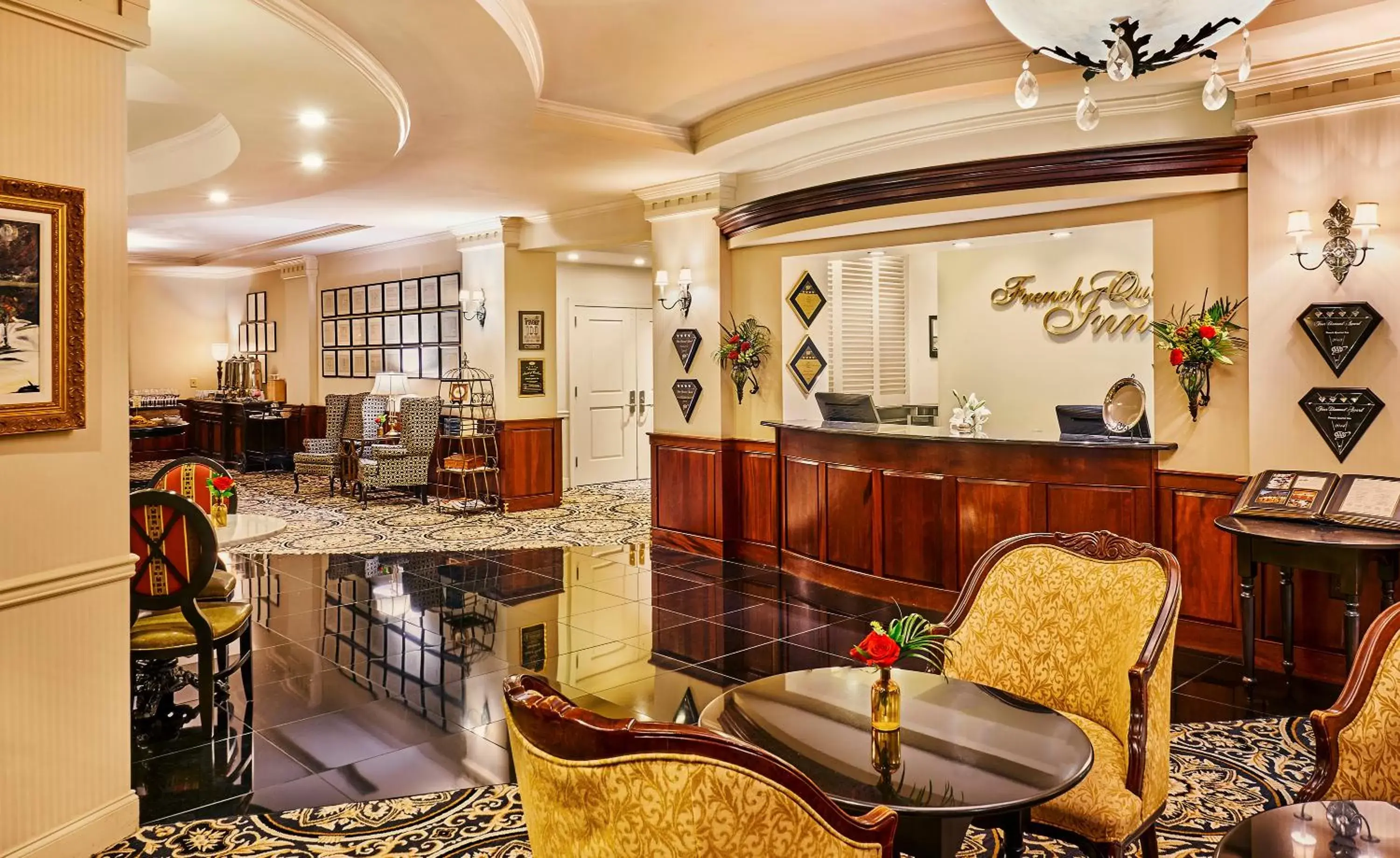 Lobby or reception, Lounge/Bar in French Quarter Inn