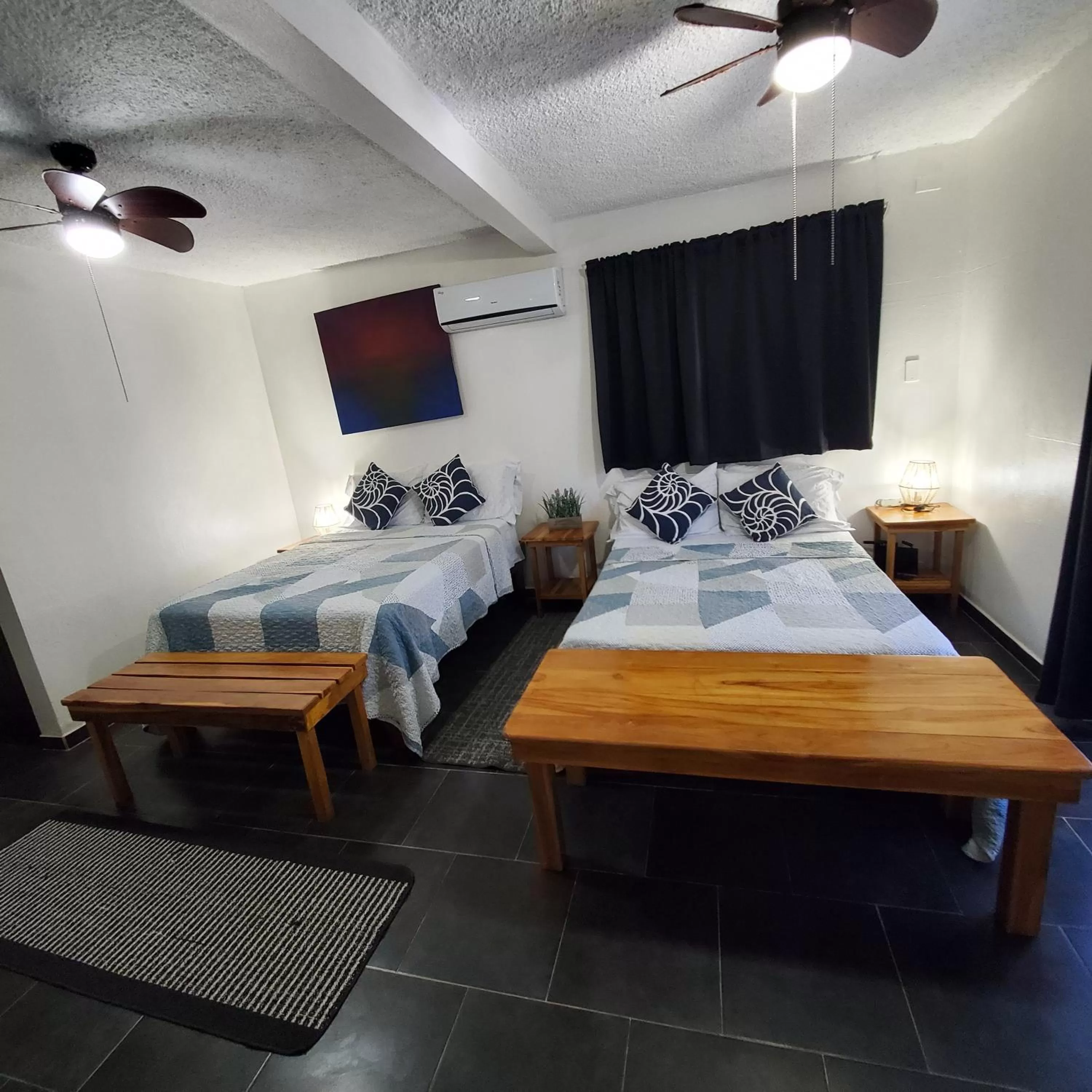 Bed in Hotel Villa Amarilla