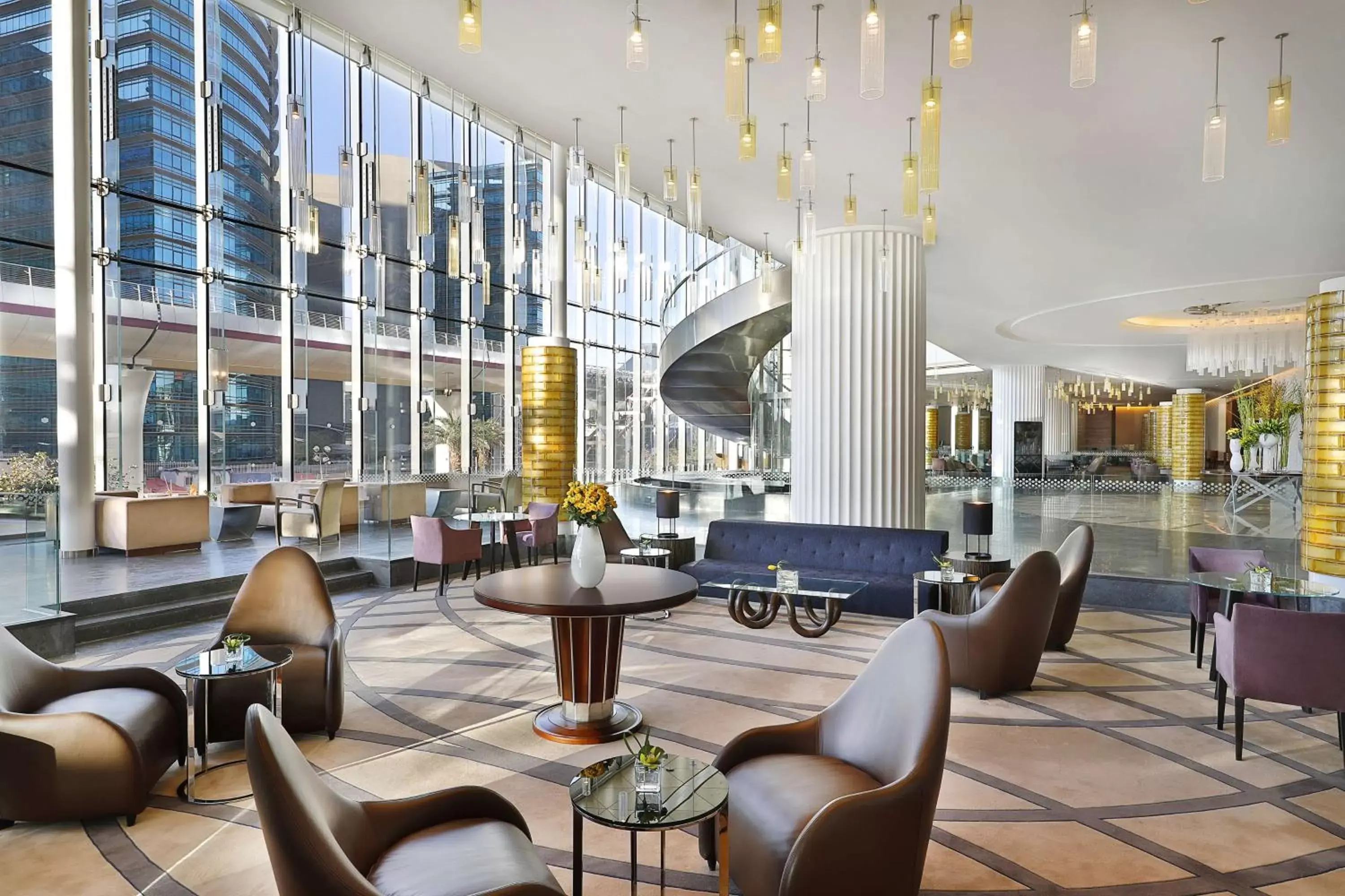 Lobby or reception, Restaurant/Places to Eat in Hilton Riyadh Hotel & Residences
